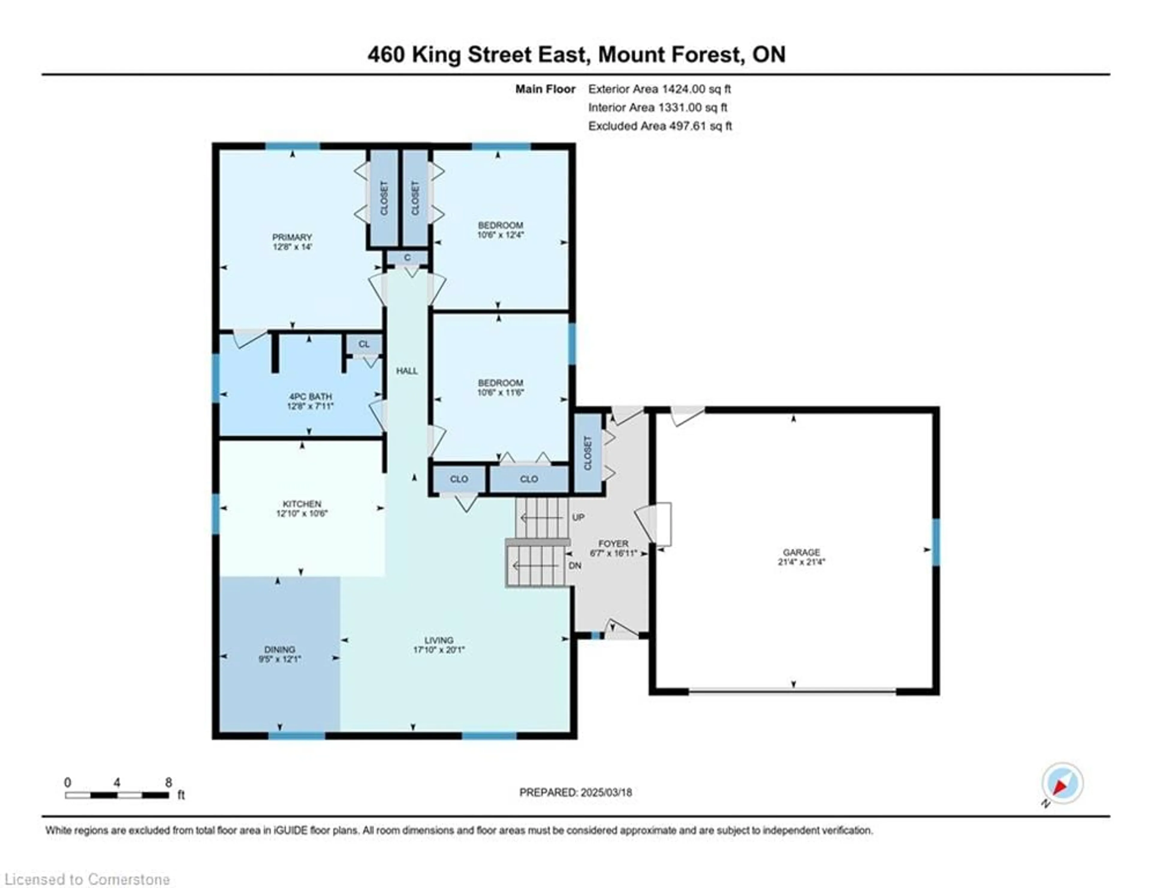 Floor plan for 460 King St, Mount Forest Ontario N0G 2L2