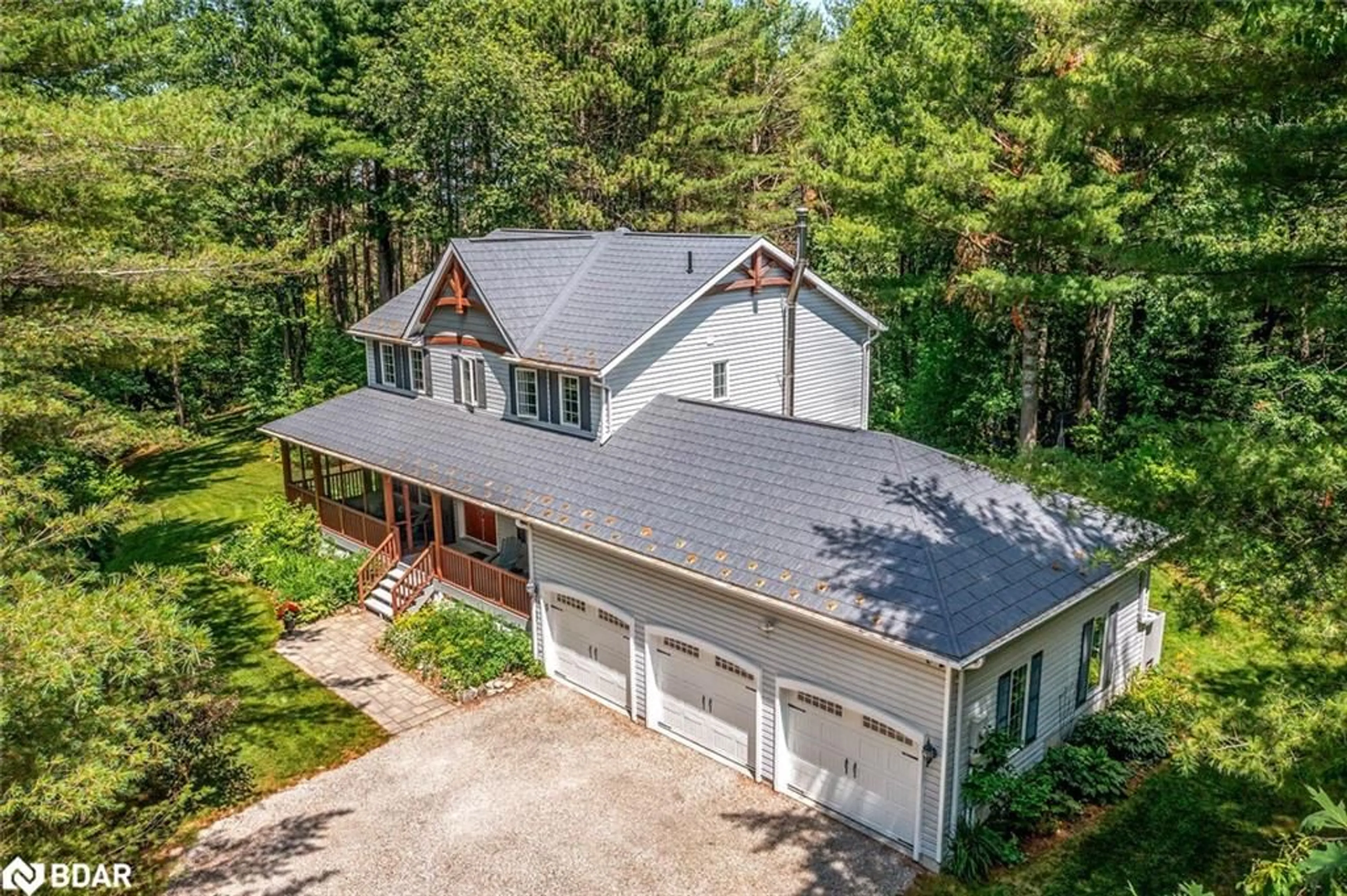 A pic from outside/outdoor area/front of a property/back of a property/a pic from drone, street for 29 Robert Blvd, Hillsdale Ontario L0L 1V0