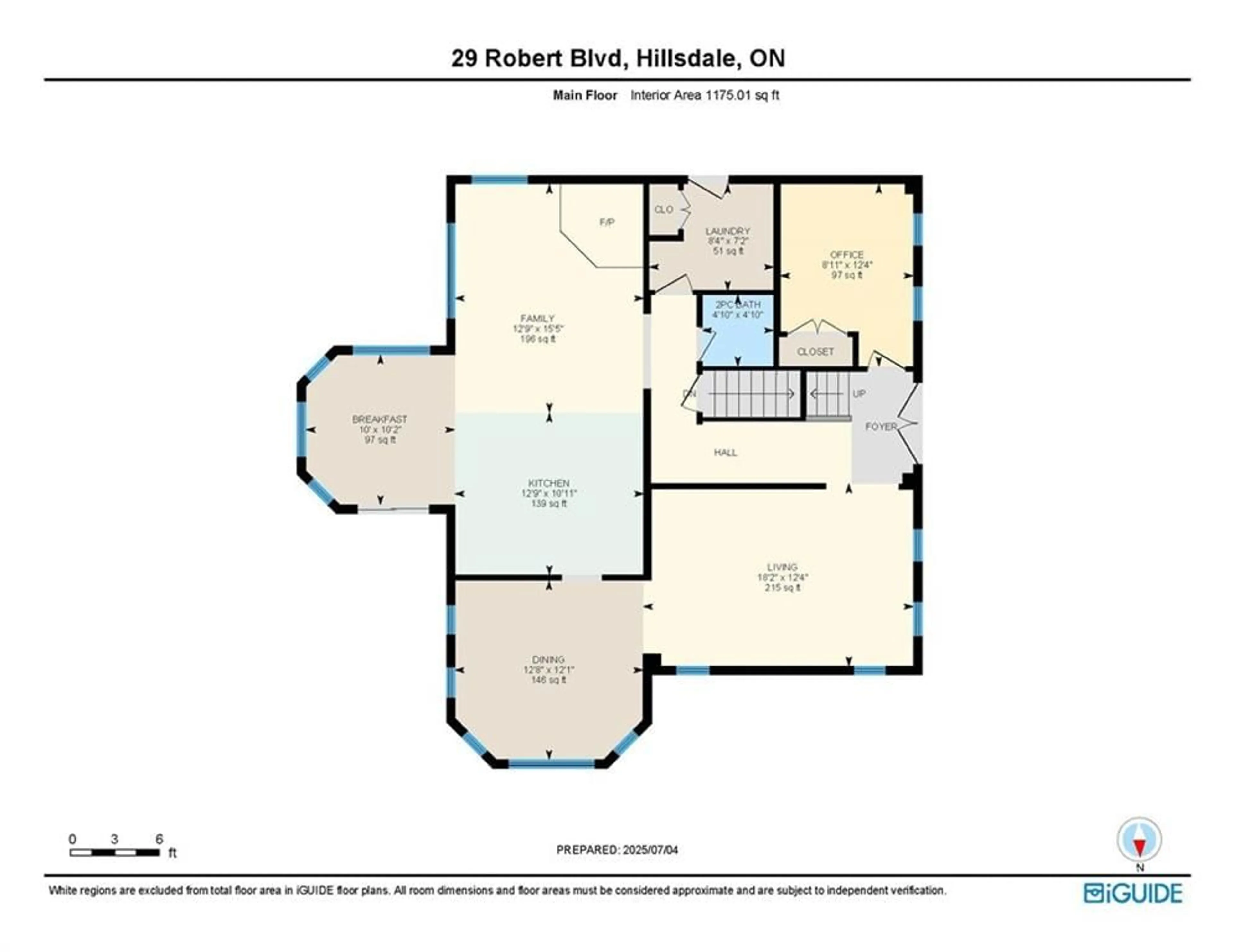 Floor plan for 29 Robert Blvd, Hillsdale Ontario L0L 1V0