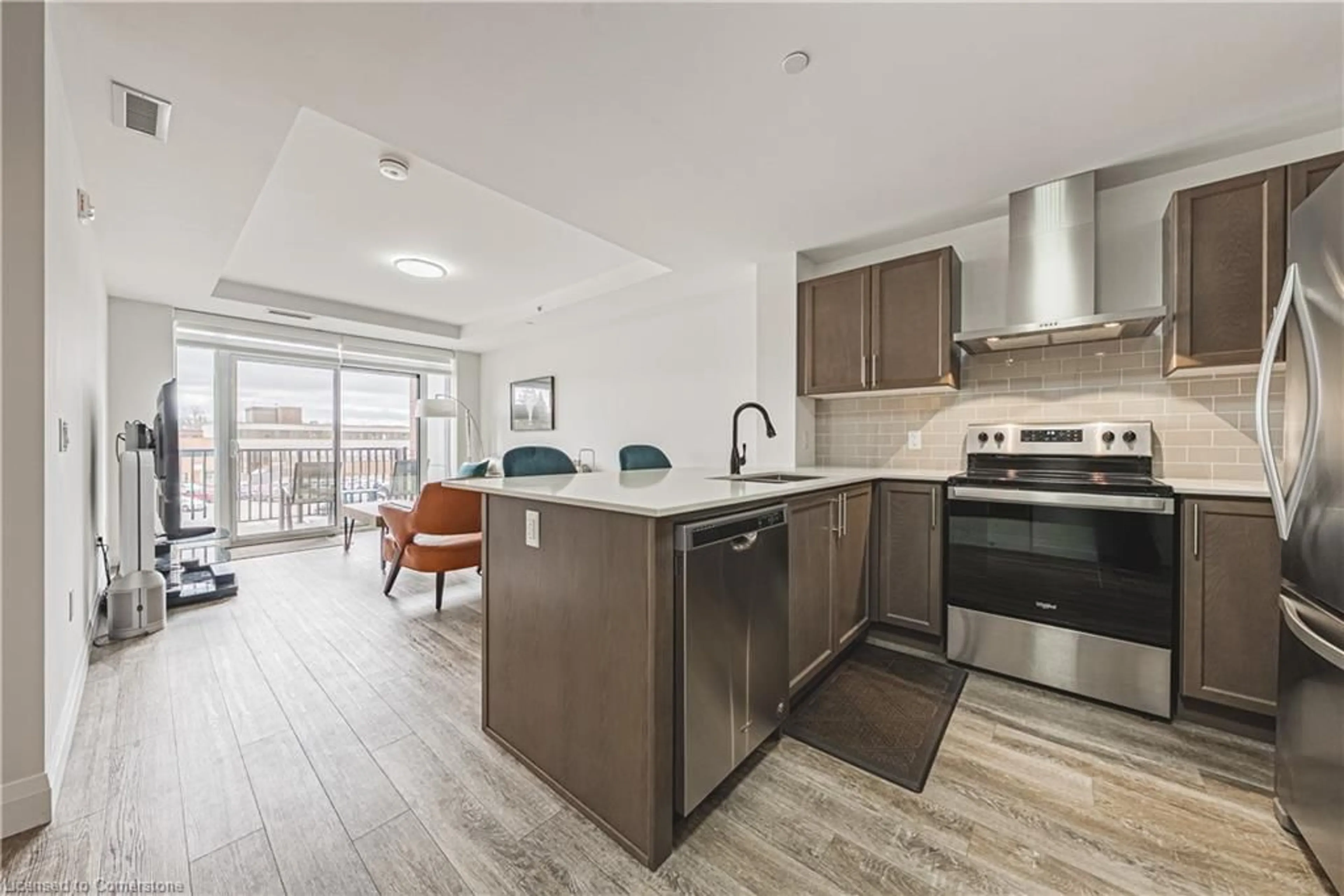 Open concept kitchen, unknown for 1 Redfern Ave #215, Hamilton Ontario L9C 0E6
