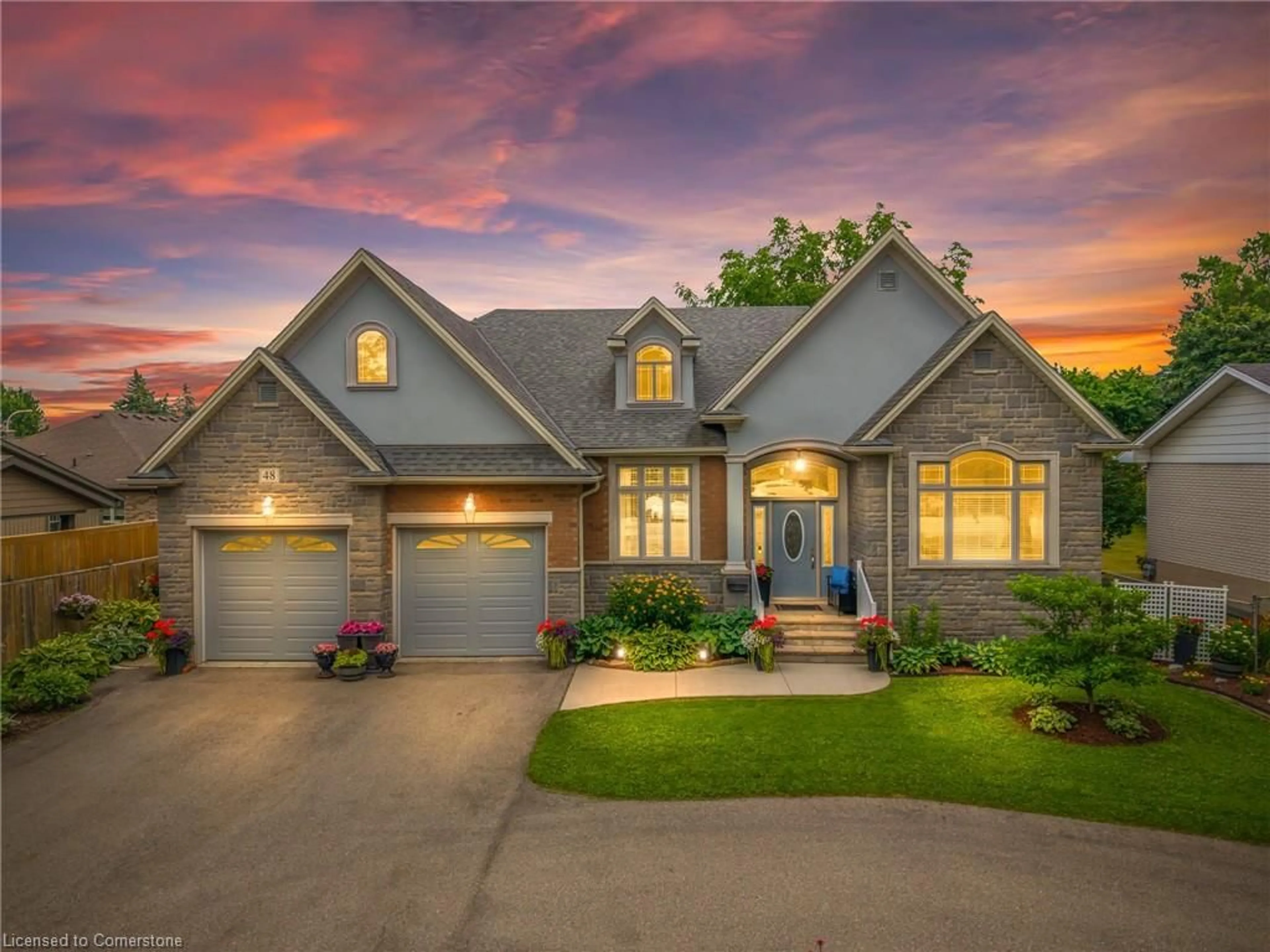 Home with brick exterior material, street for 48 Casablanca Blvd, Grimsby Ontario L3M 3Z2