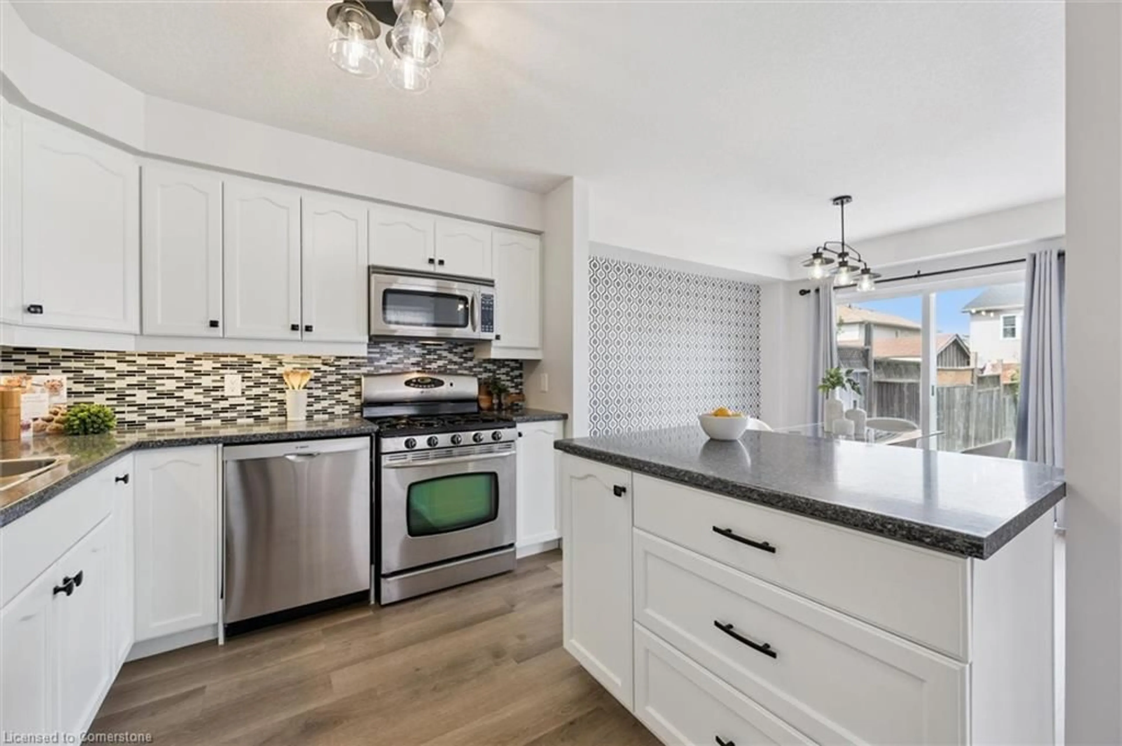 Open concept kitchen, ceramic/tile floor for 212 Brenneman Dr, Baden Ontario N3A 4N2