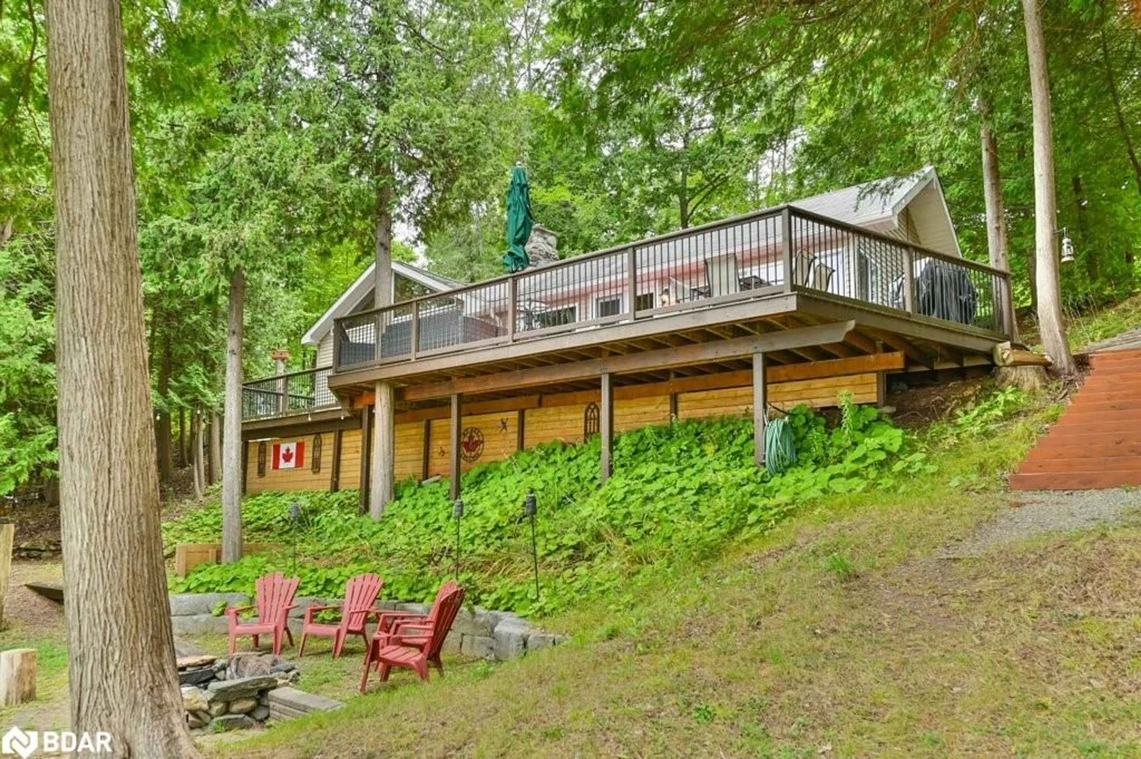 Patio, water/lake/river/ocean view for 224 Shoreline Lane, Madoc Ontario K0K 2K0