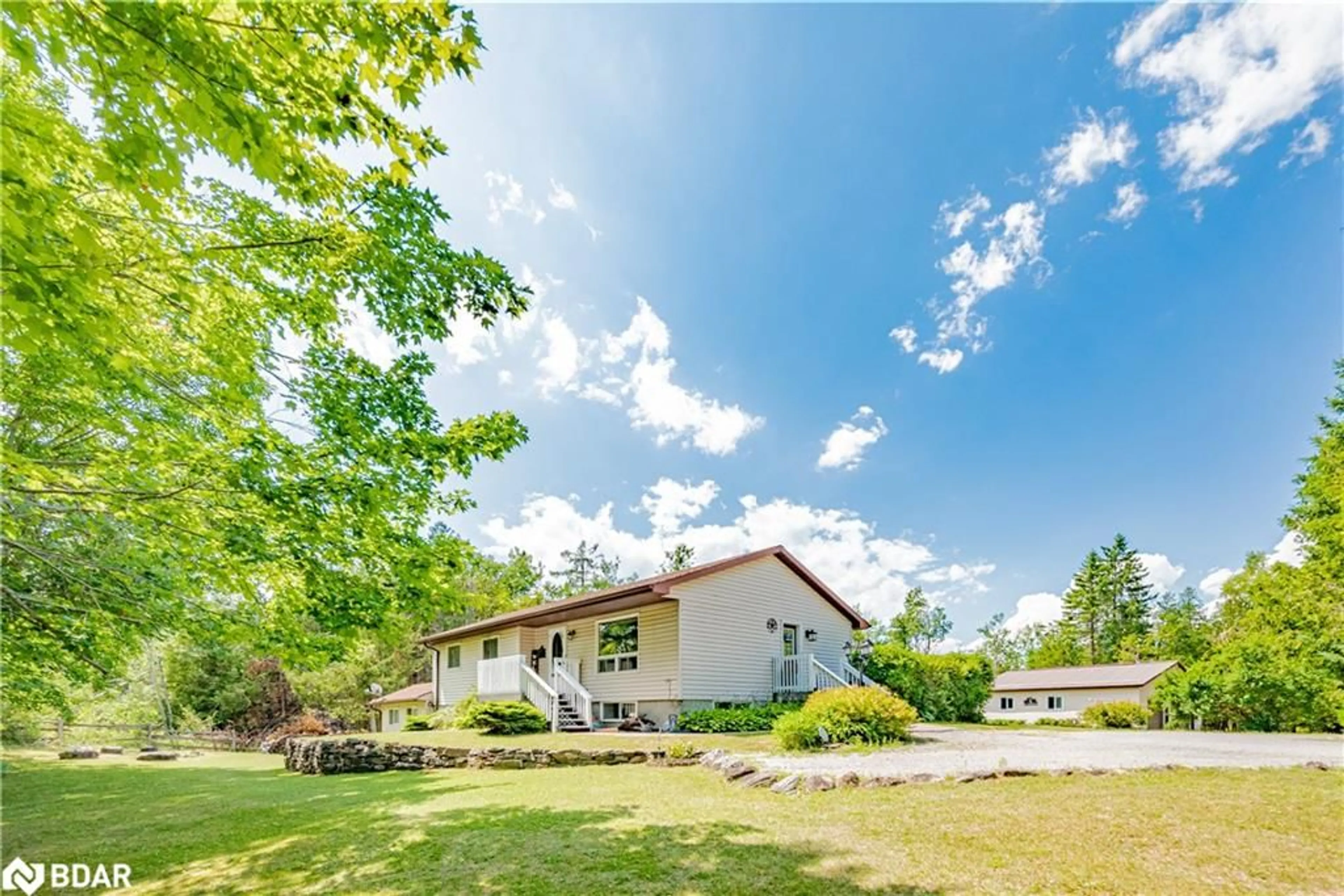 A pic from outside/outdoor area/front of a property/back of a property/a pic from drone, mountain view for 175 Bulmers Rd, Fenelon Falls Ontario K0M 1N0