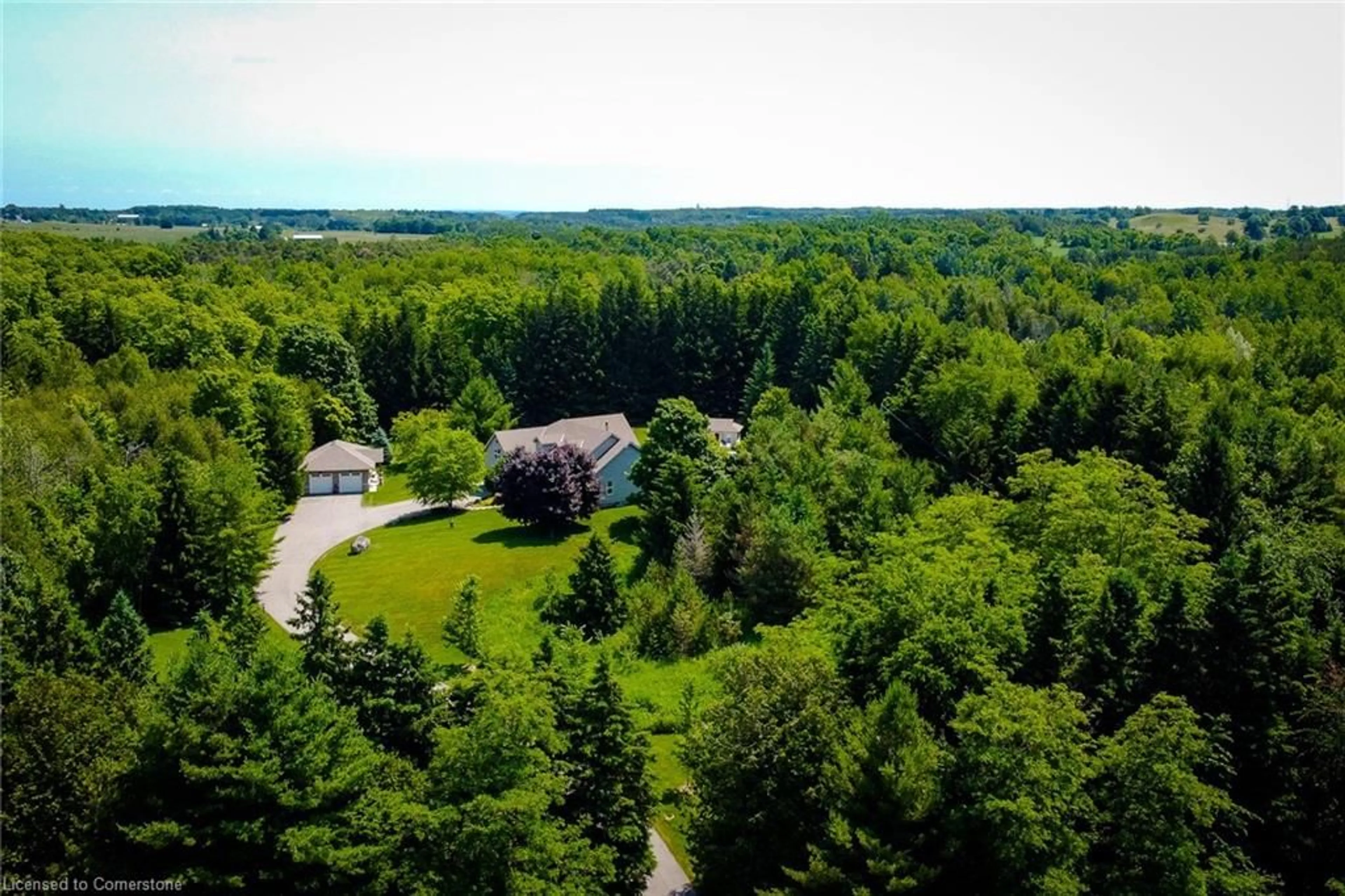 A pic from outside/outdoor area/front of a property/back of a property/a pic from drone, forest/trees view for 793073 3rd Line, Mono Ontario L9W 2Z2