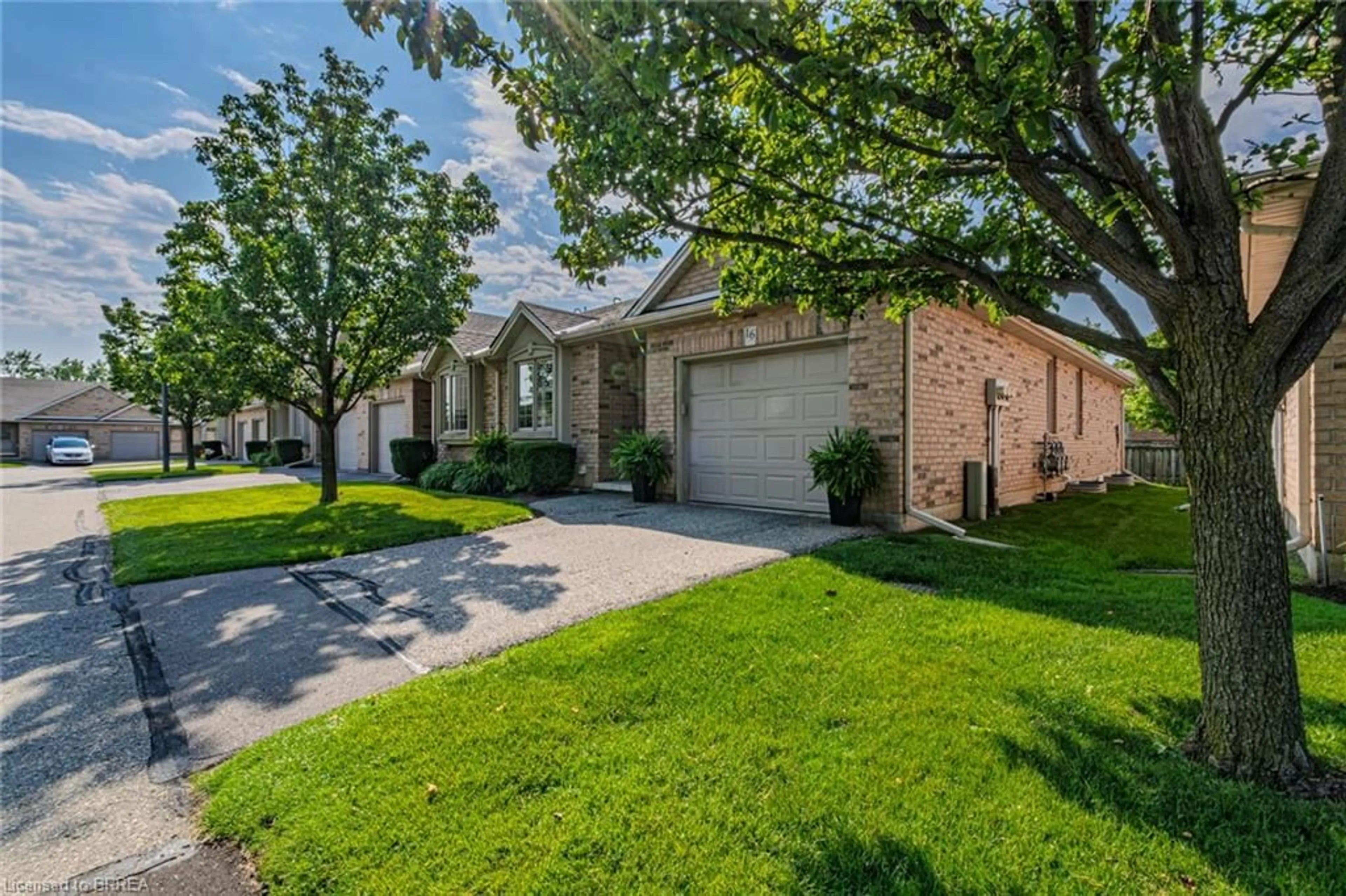 A pic from outside/outdoor area/front of a property/back of a property/a pic from drone, street for 385 Park Rd #16, Brantford Ontario N3R 0A1