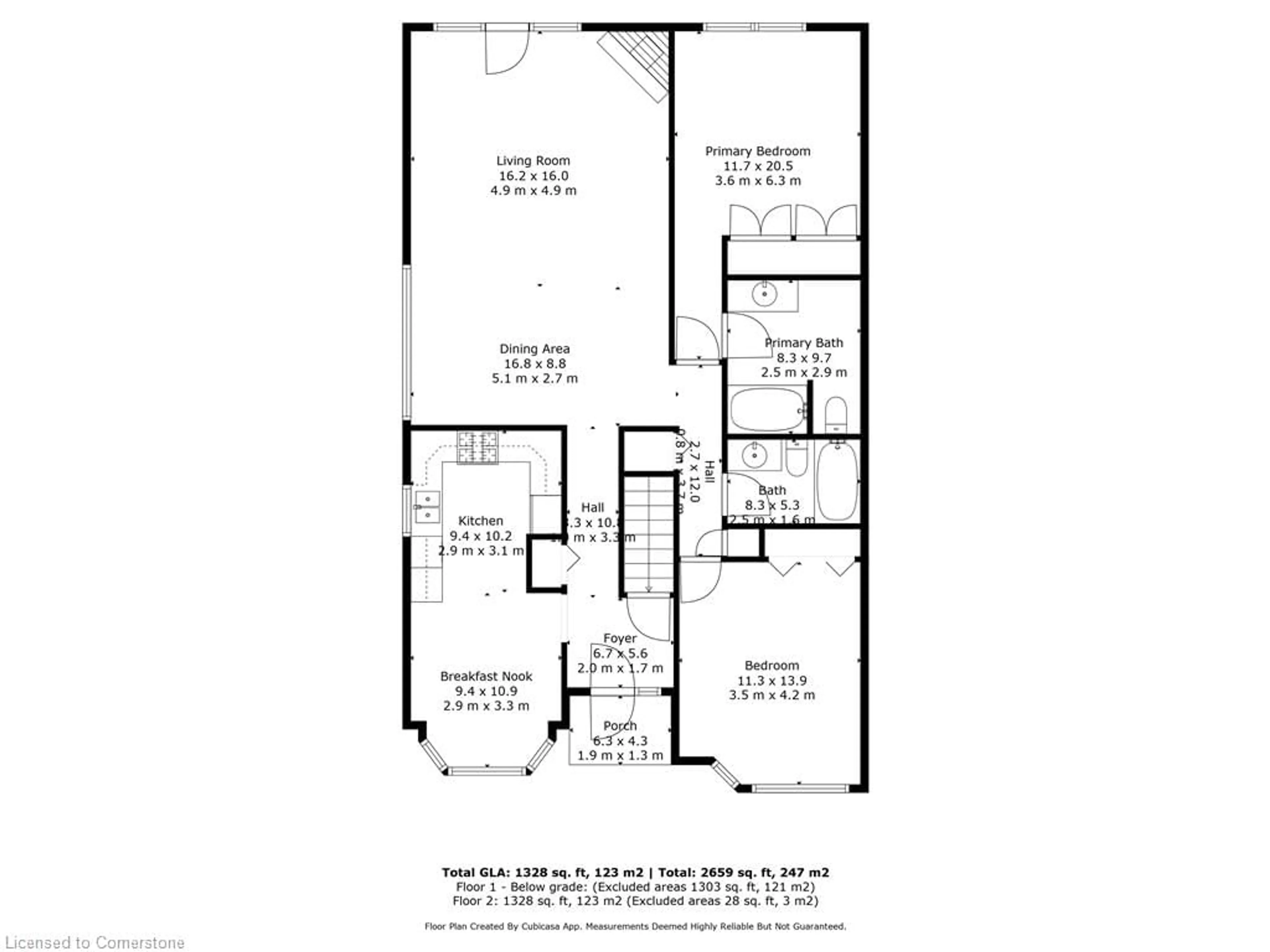 Floor plan for 42 Donly Dr #11, Simcoe Ontario N3Y 5L2