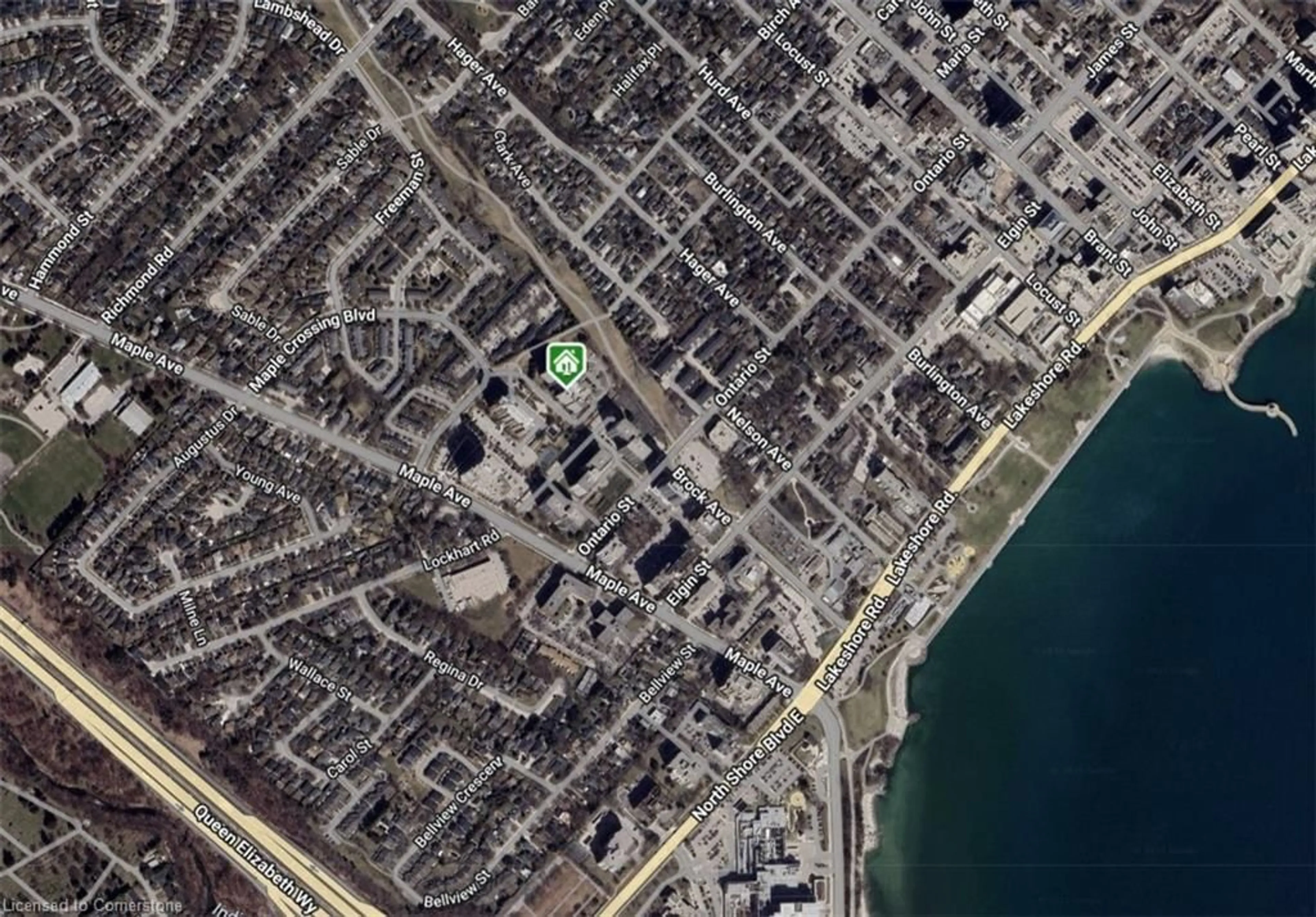 Picture of a map for 1276 Maple Crossing Blvd #212, Burlington Ontario L7S 2J9