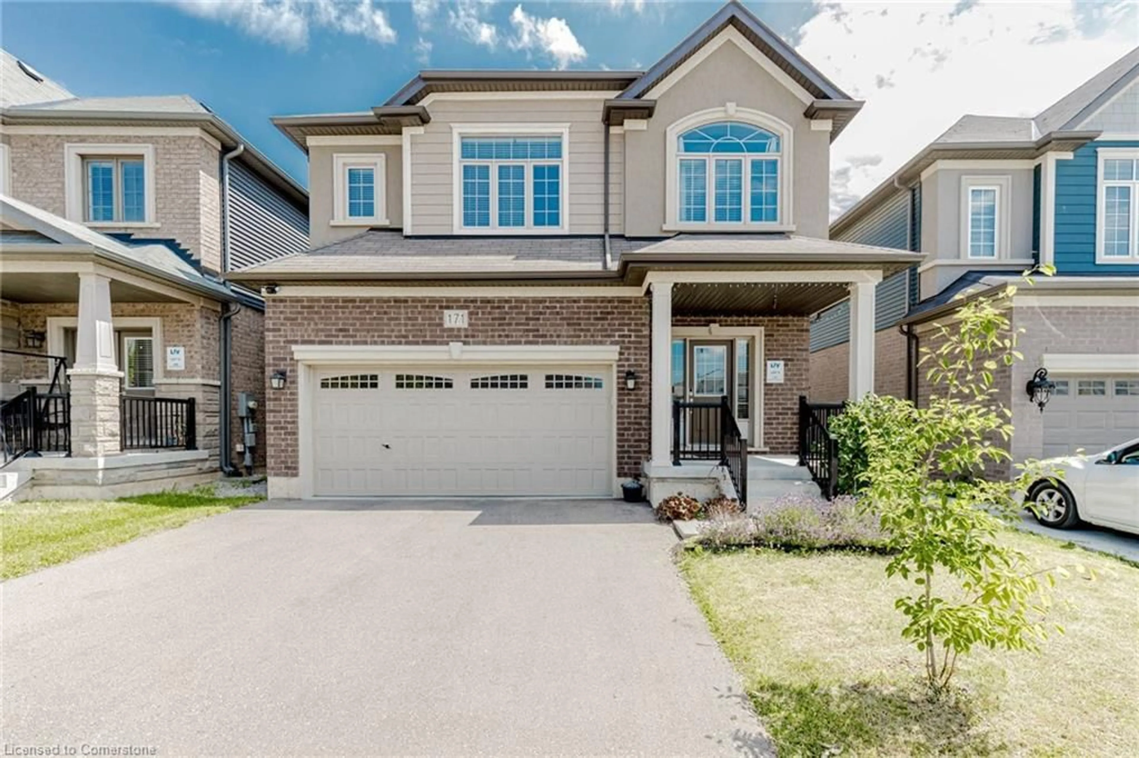 Home with brick exterior material, street for 171 Bilanski Farm Rd, Brantford Ontario N3S 0J4