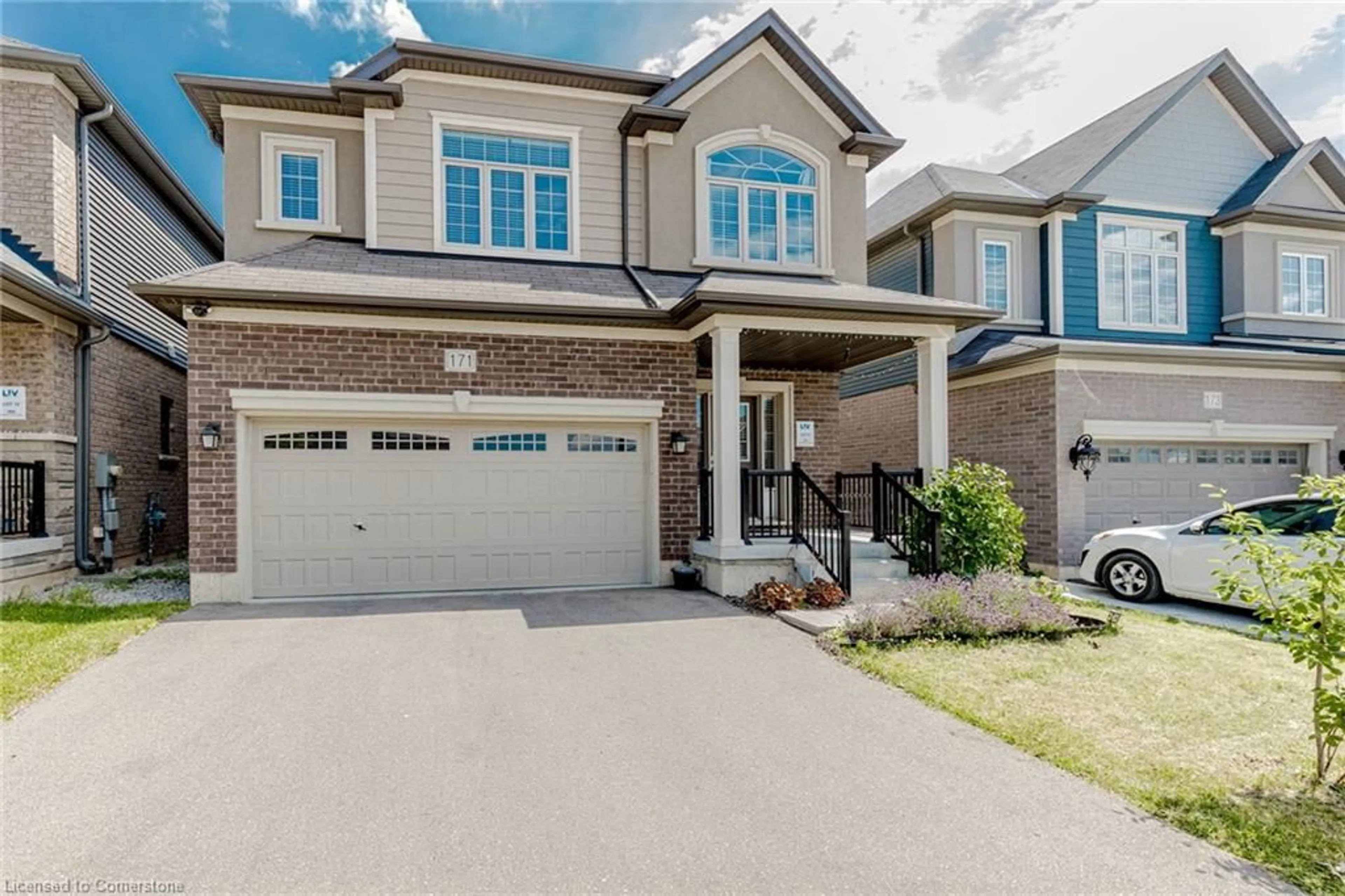 Home with brick exterior material, street for 171 Bilanski Farm Rd, Brantford Ontario N3S 0J4