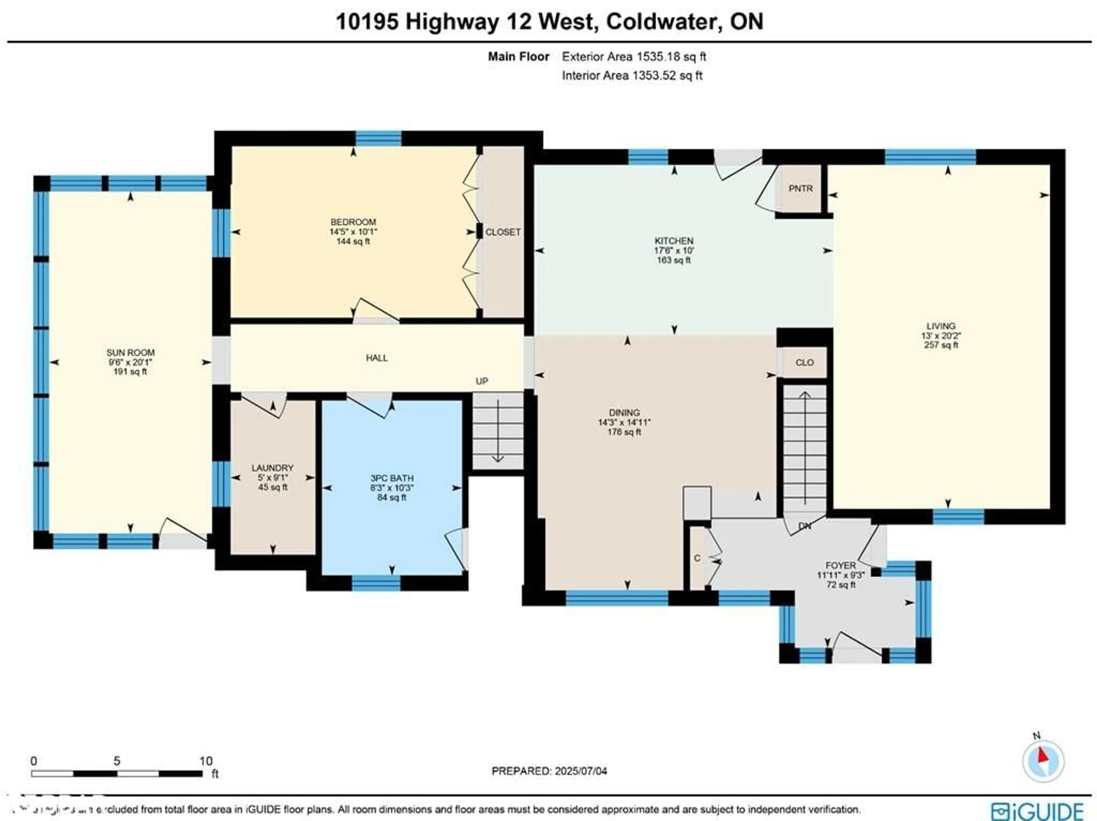 Floor plan for 10195 Hwy 12 West, Coldwater Ontario L0K 1E0