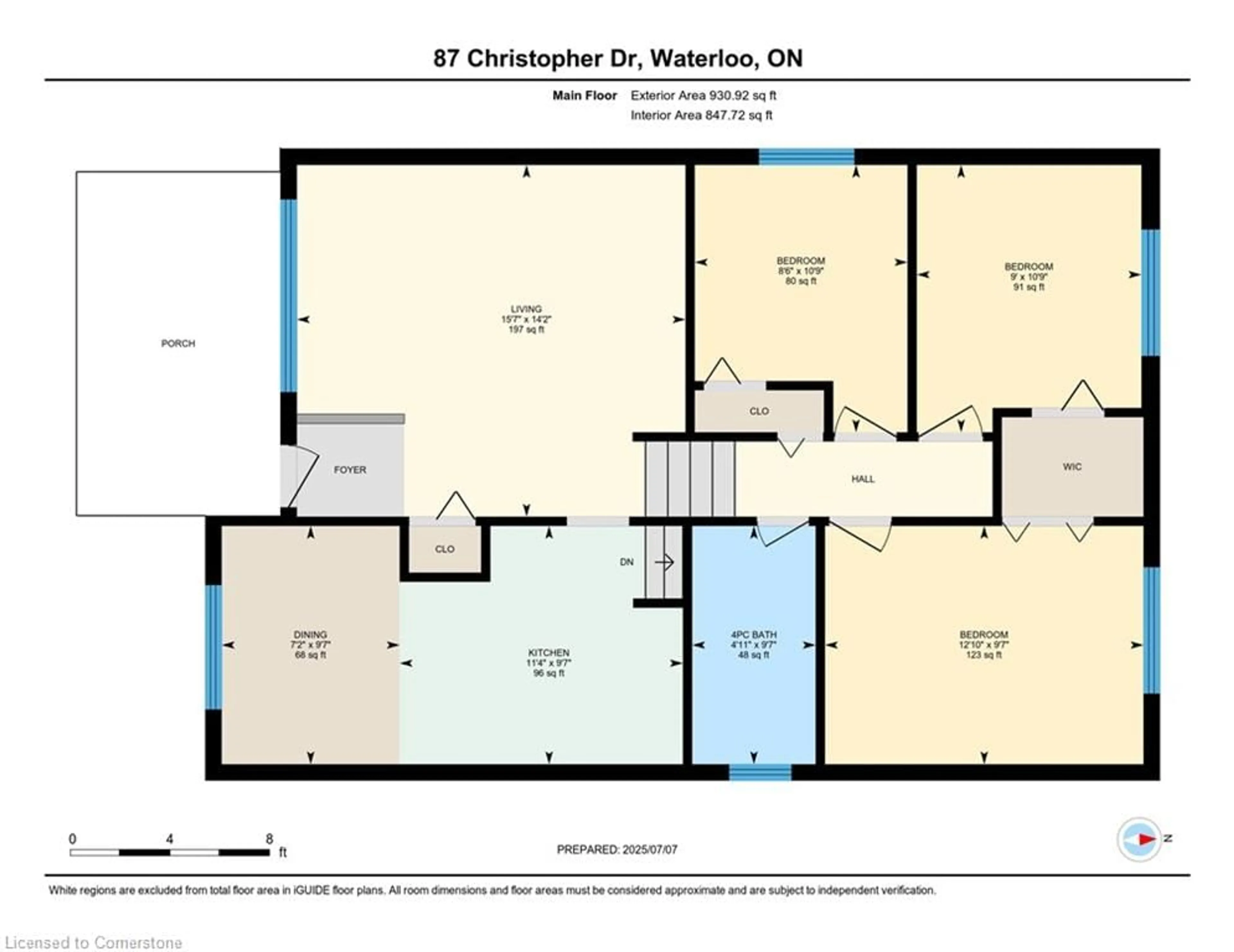 Floor plan for 87 Christopher Dr, Waterloo Ontario N2J 4J6