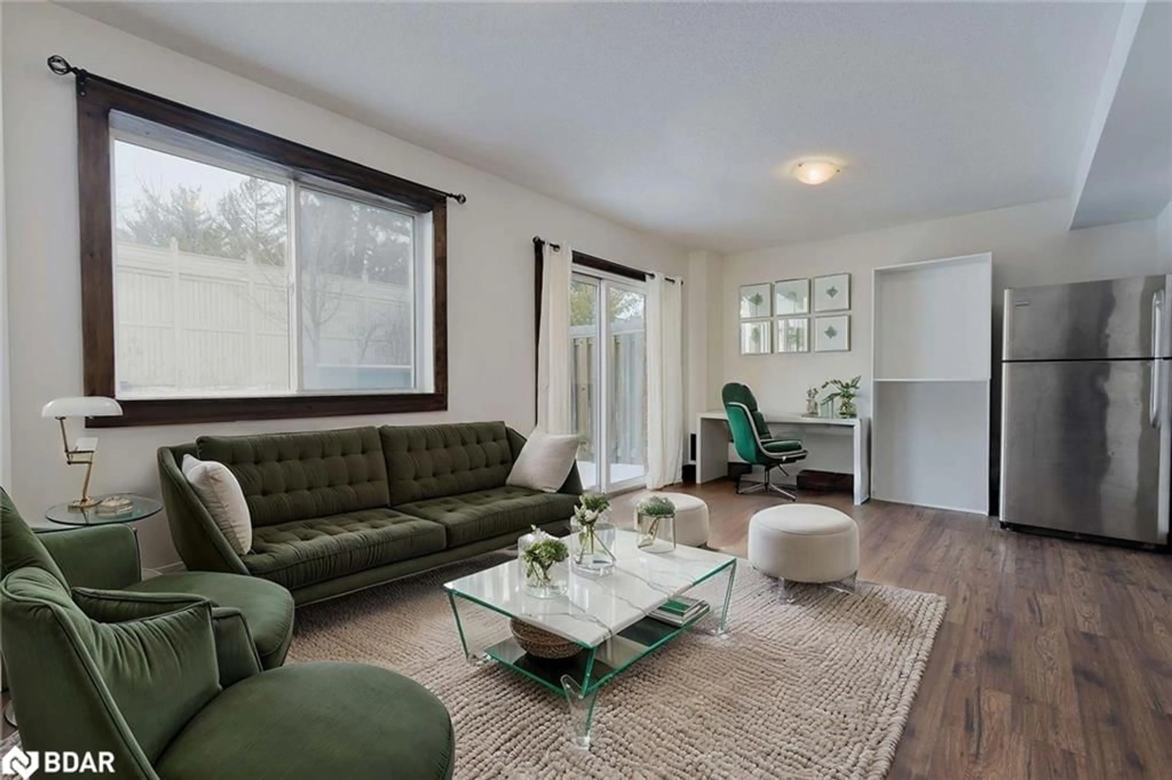 Living room with furniture, unknown for 57 Ferndale Dr #7, Barrie Ontario L4N 5T6