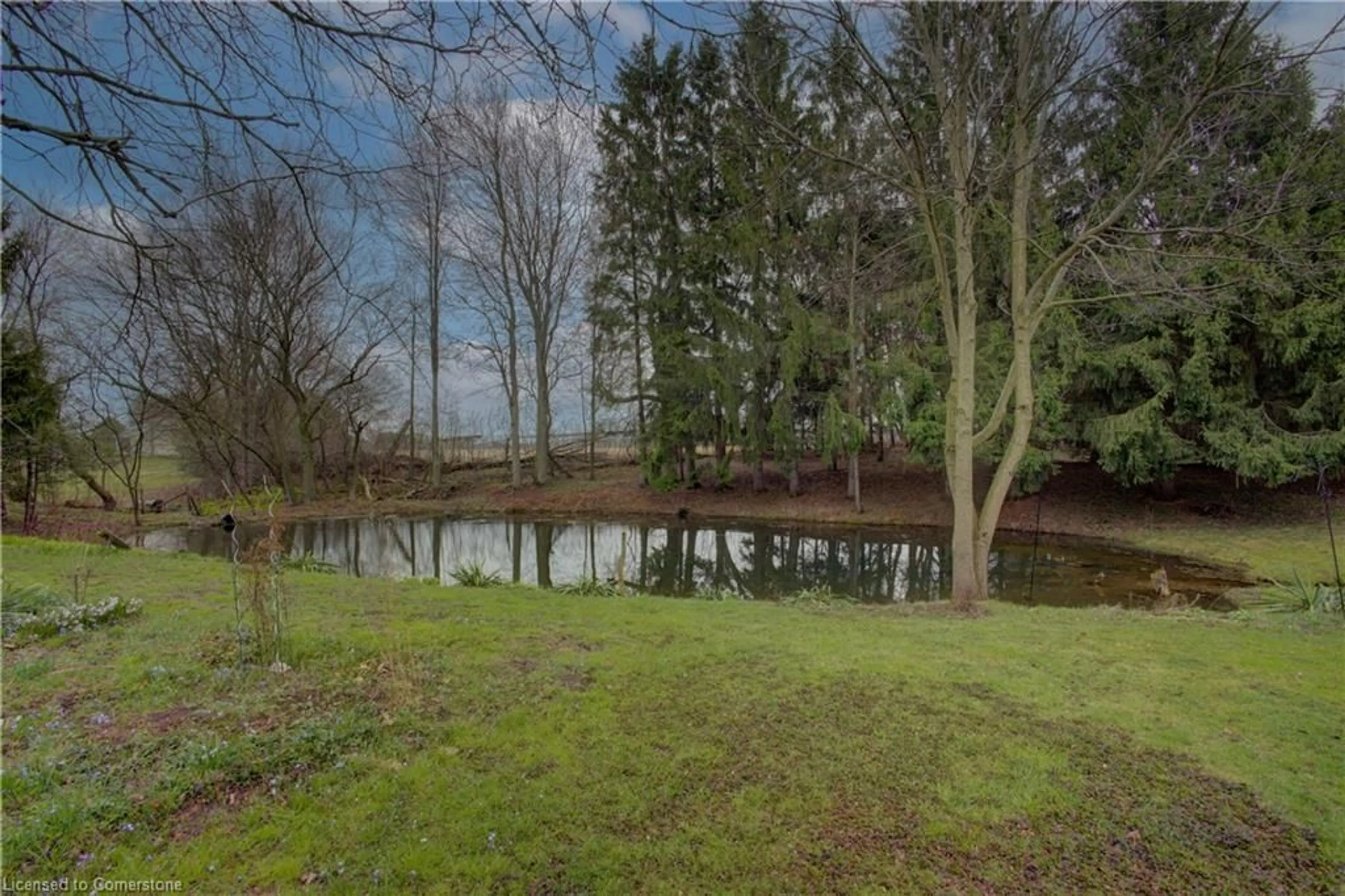 A pic from outside/outdoor area/front of a property/back of a property/a pic from drone, water/lake/river/ocean view for 48 Mcgill Rd, Mount Pleasant Ontario N0E 1K0