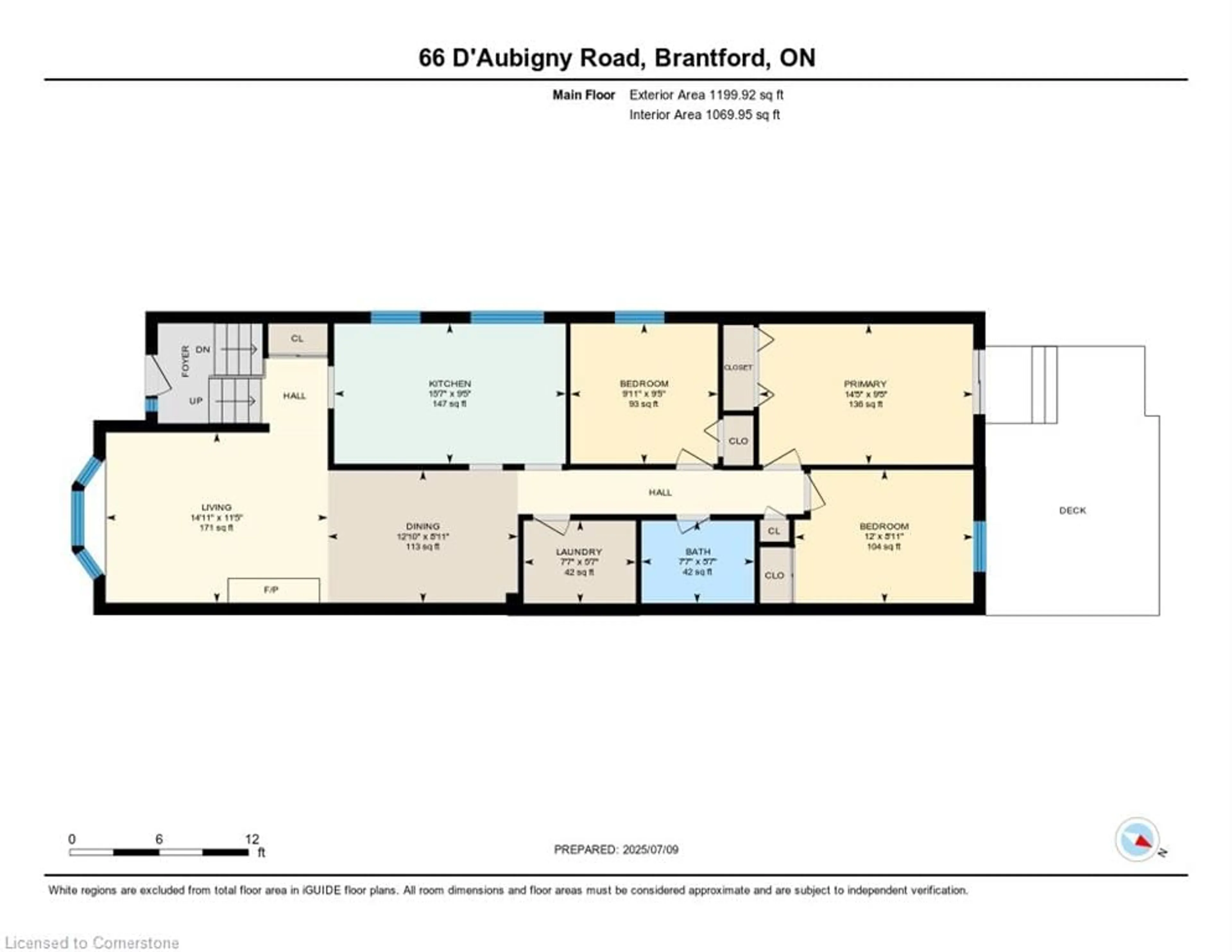 Floor plan for 66 D'aubigny Rd, Brantford Ontario N3T 6J3