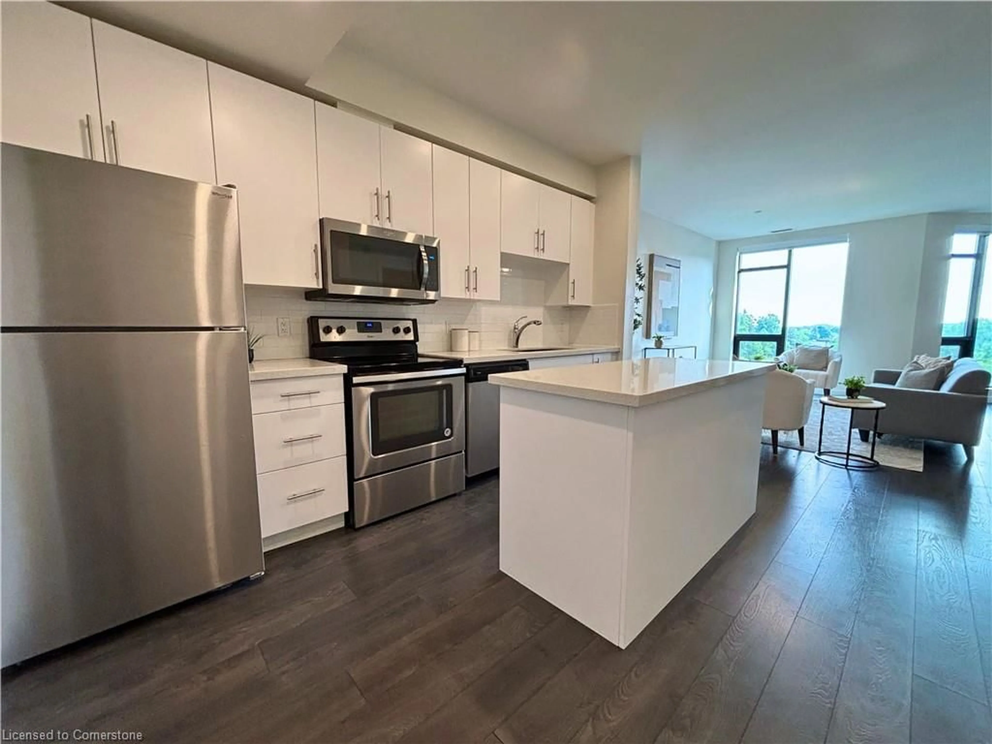 Open concept kitchen, unknown for 690 King St #621, Kitchener Ontario N2G 0B9