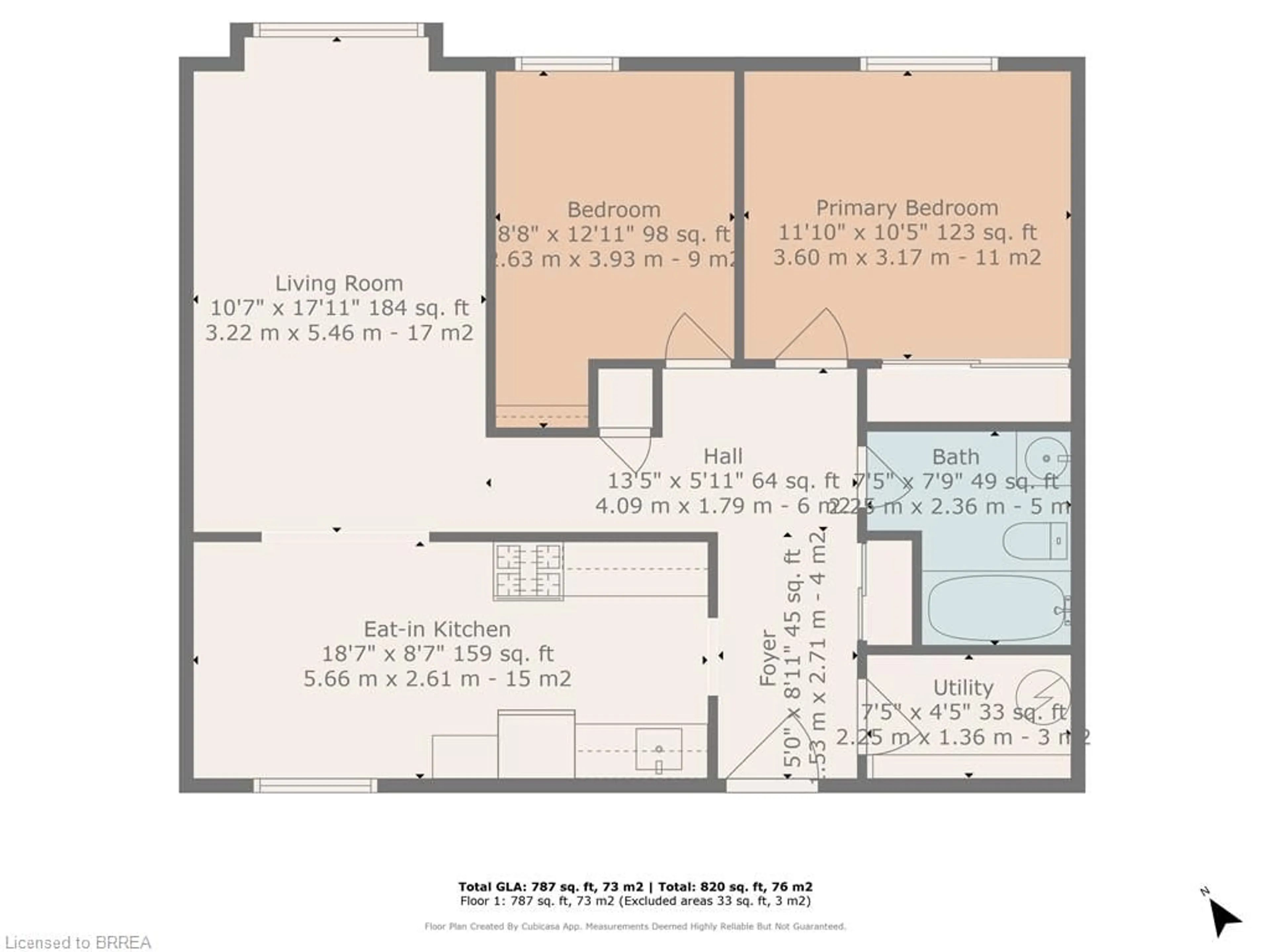 Floor plan for 60 Donly Dr #209, Simcoe Ontario N3Y 5K3