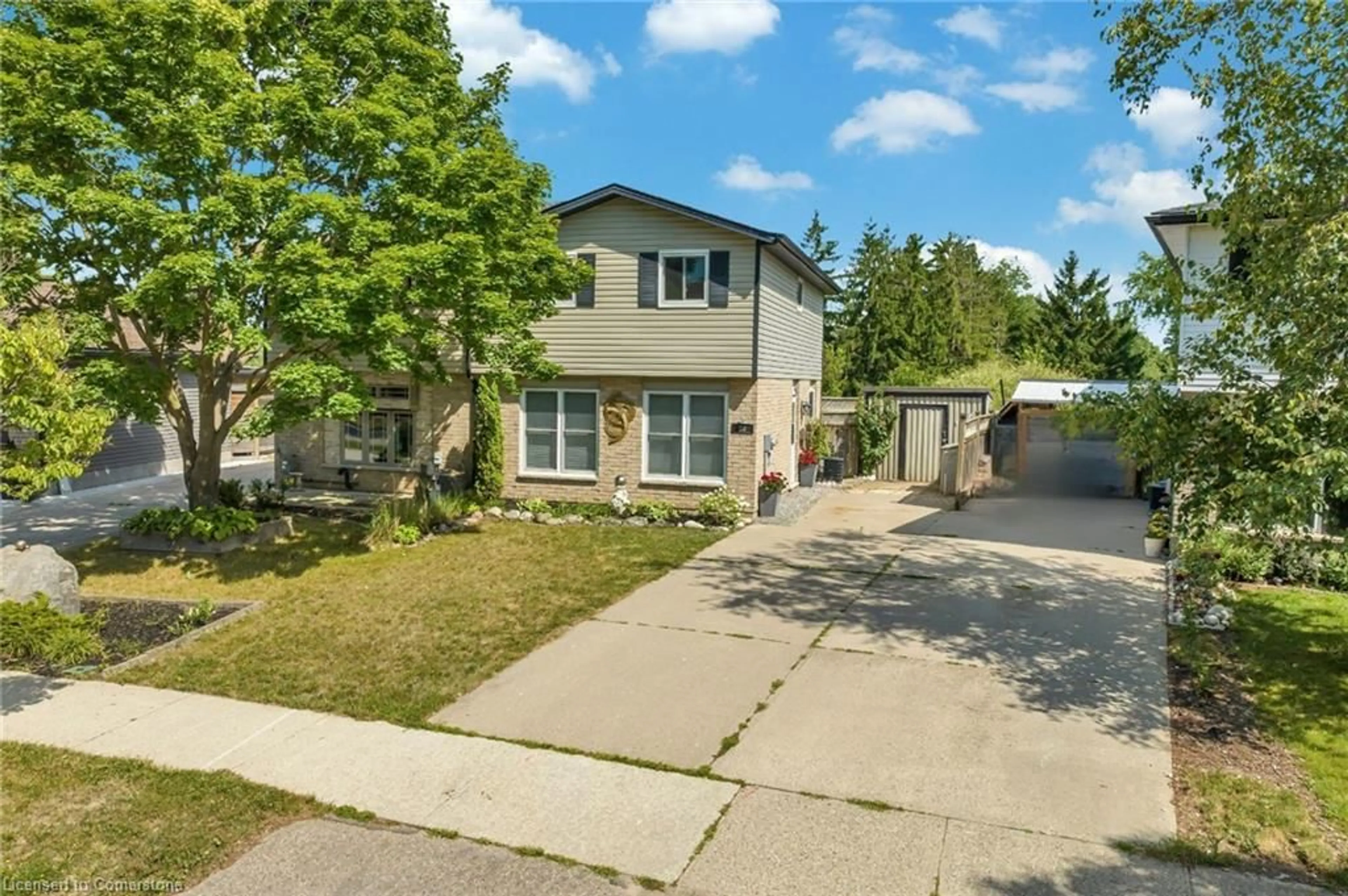 A pic from outside/outdoor area/front of a property/back of a property/a pic from drone, street for 28 Uxbridge Cres, Kitchener Ontario N2E 2P8