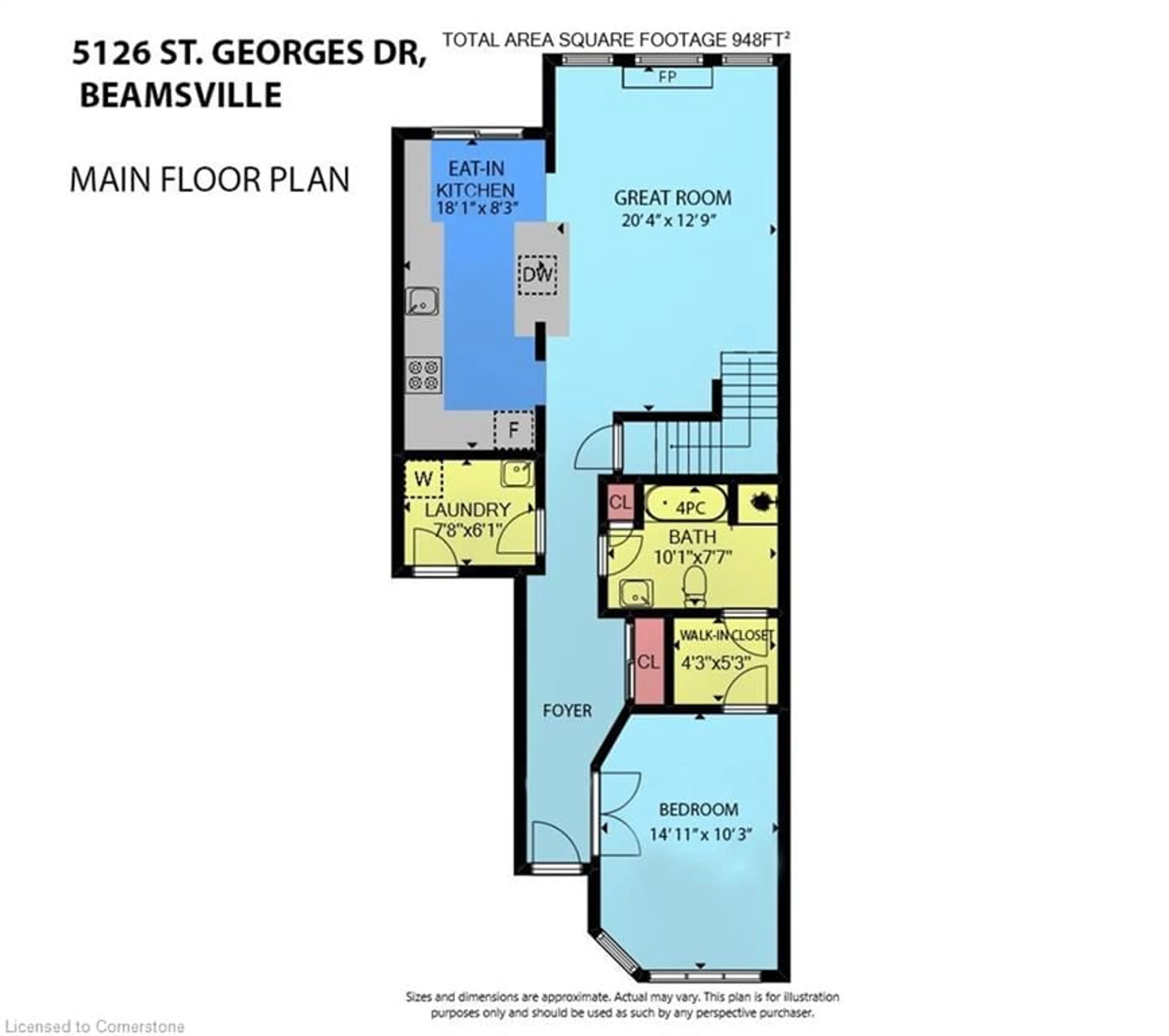 Floor plan for 5126 St. Georges Dr, Beamsville Ontario L3J 0L9