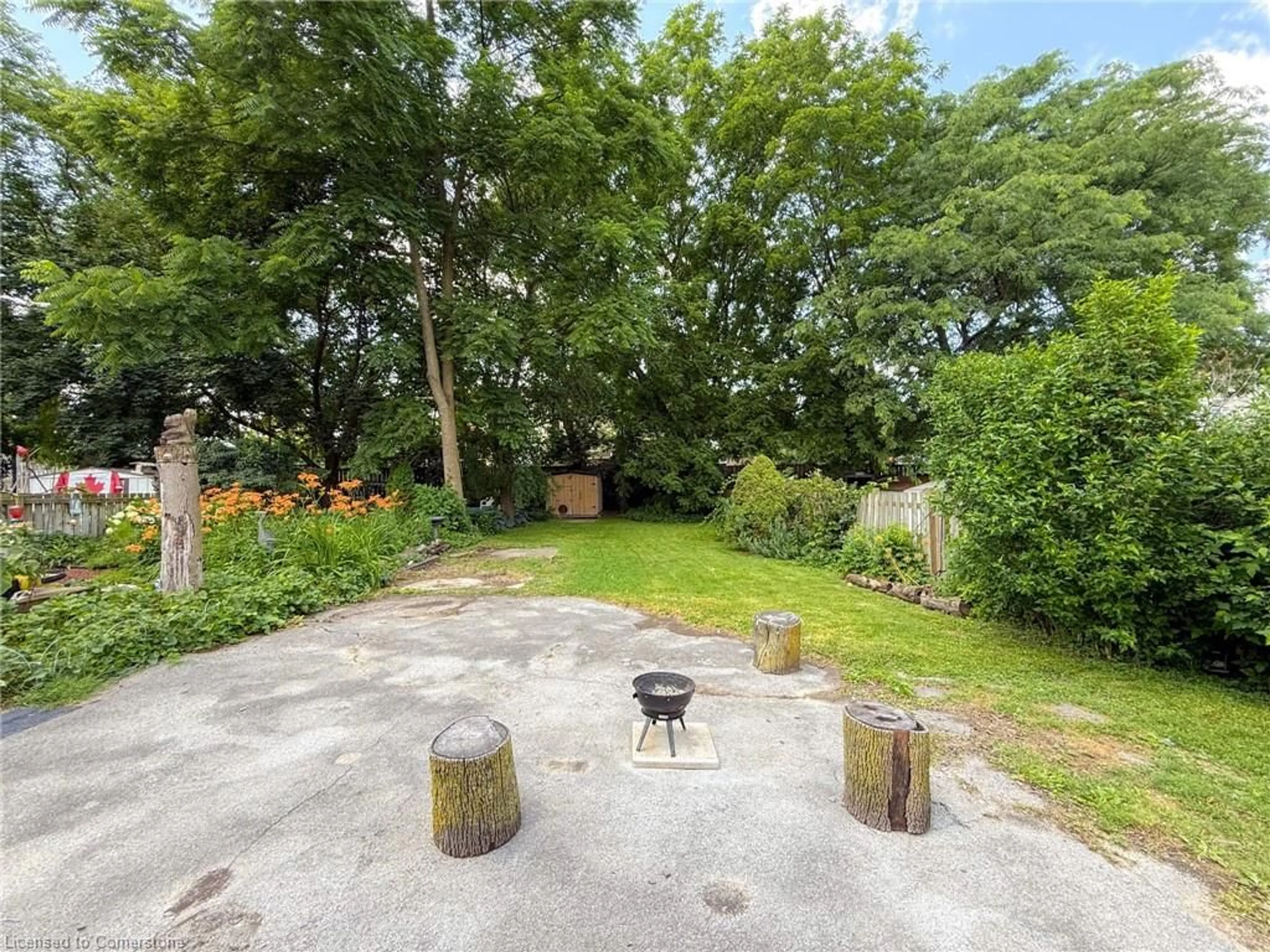 A pic from outside/outdoor area/front of a property/back of a property/a pic from drone, forest/trees view for 256 Head St, Simcoe Ontario N3Y 3A9
