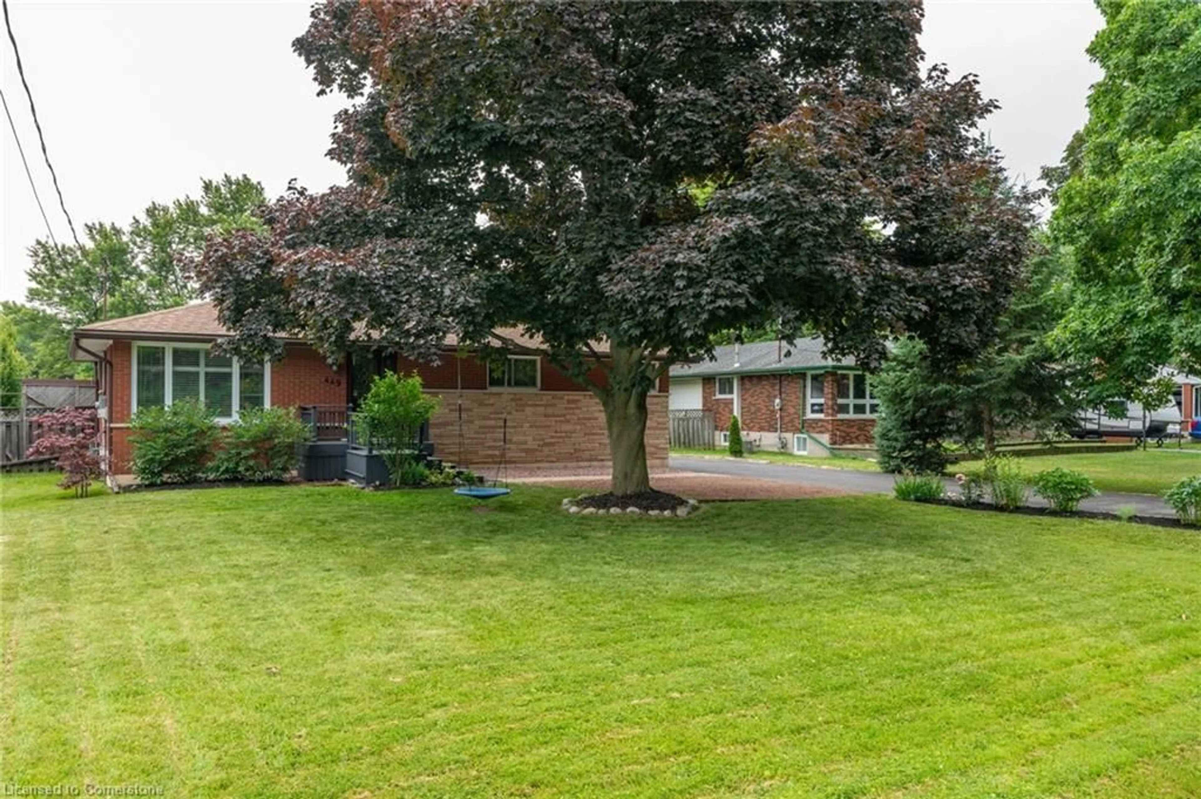 A pic from outside/outdoor area/front of a property/back of a property/a pic from drone, street for 449 Glancaster Rd, Hamilton Ontario L0R 1W0