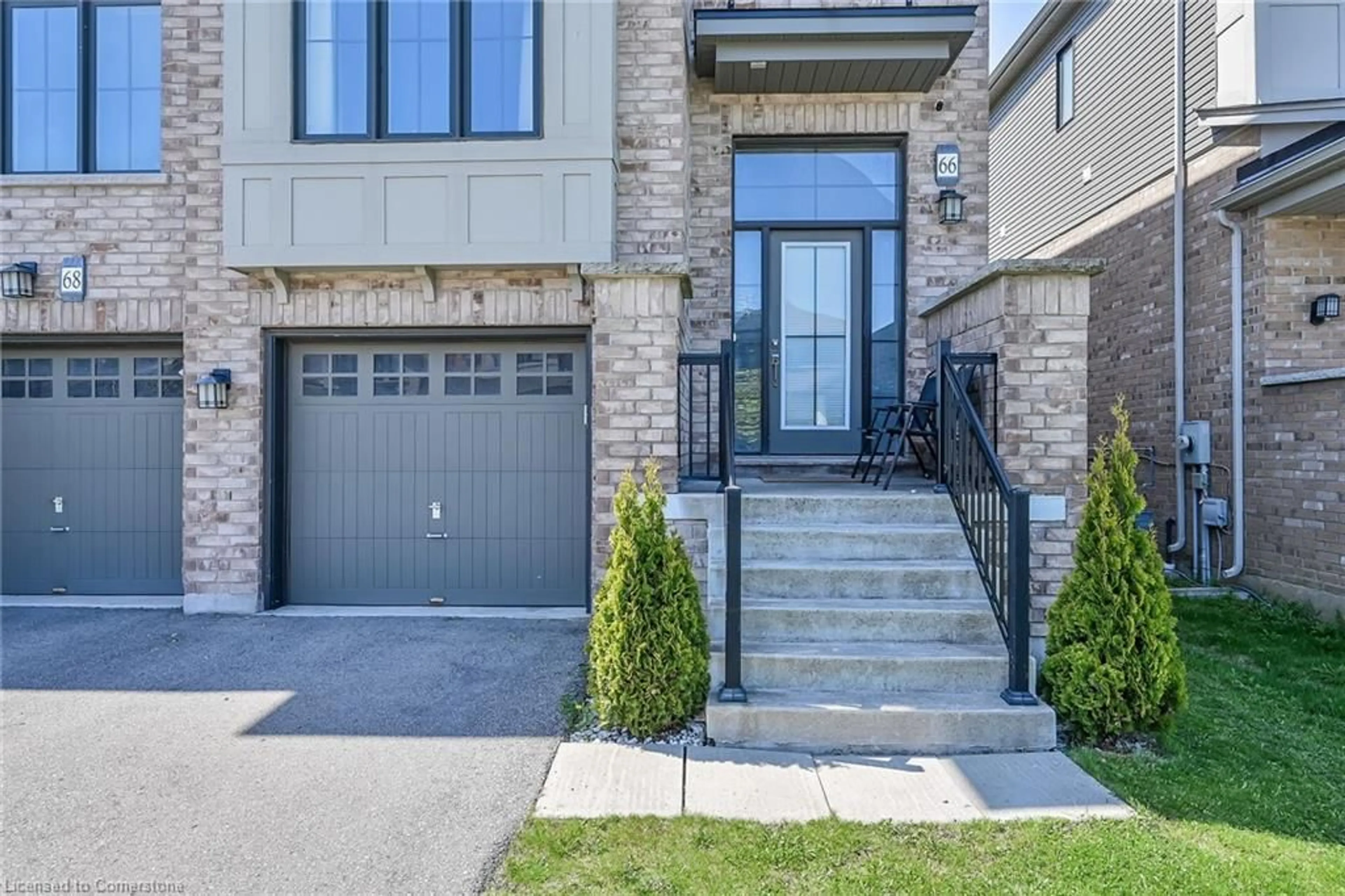 Home with brick exterior material, street for 66 Crafter Cres, Stoney Creek Ontario L8J 0H7