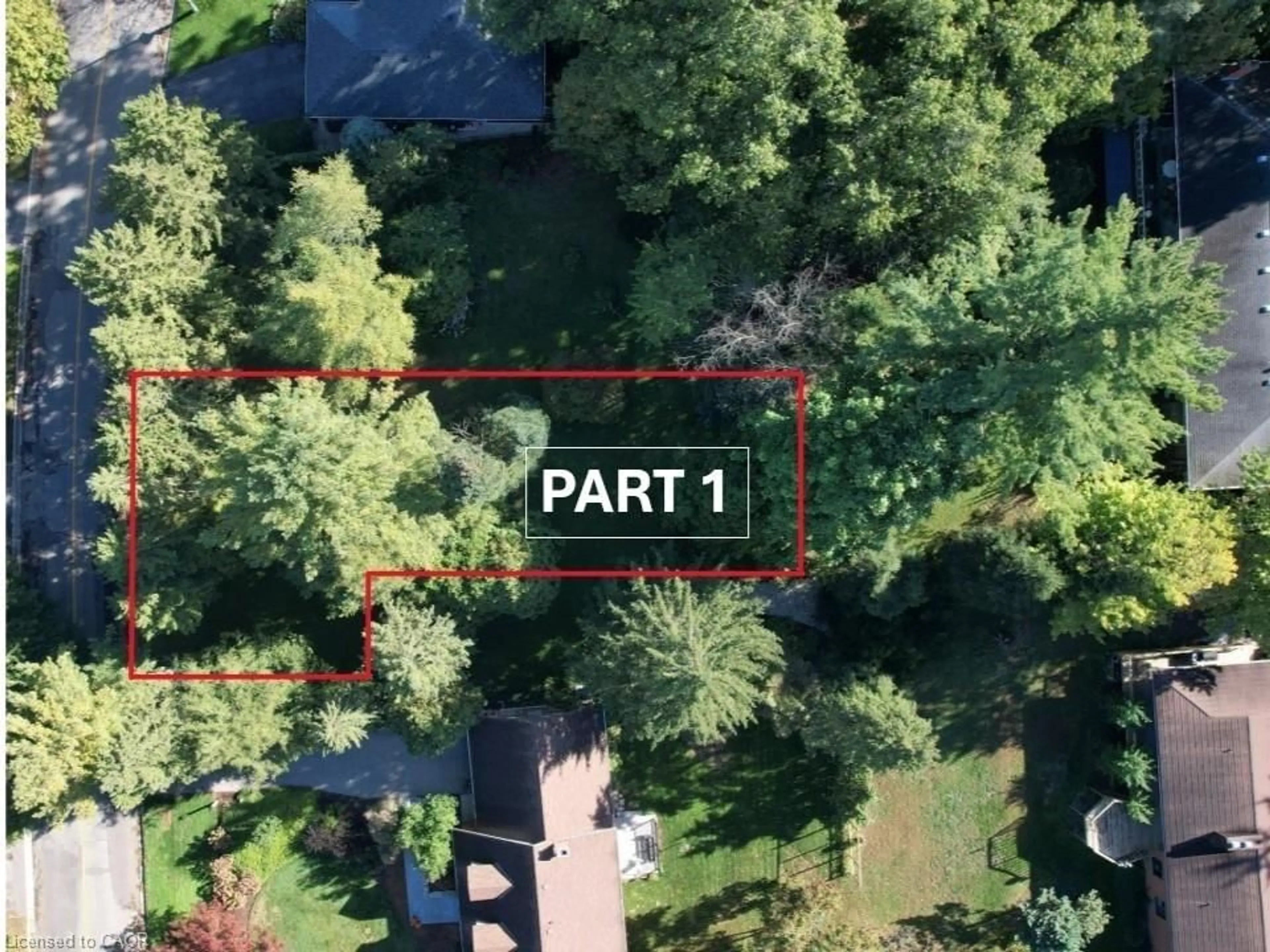 A pic from outside/outdoor area/front of a property/back of a property/a pic from drone, forest/trees view for 00 Mccall Cres, Simcoe Ontario N3Y 2E1
