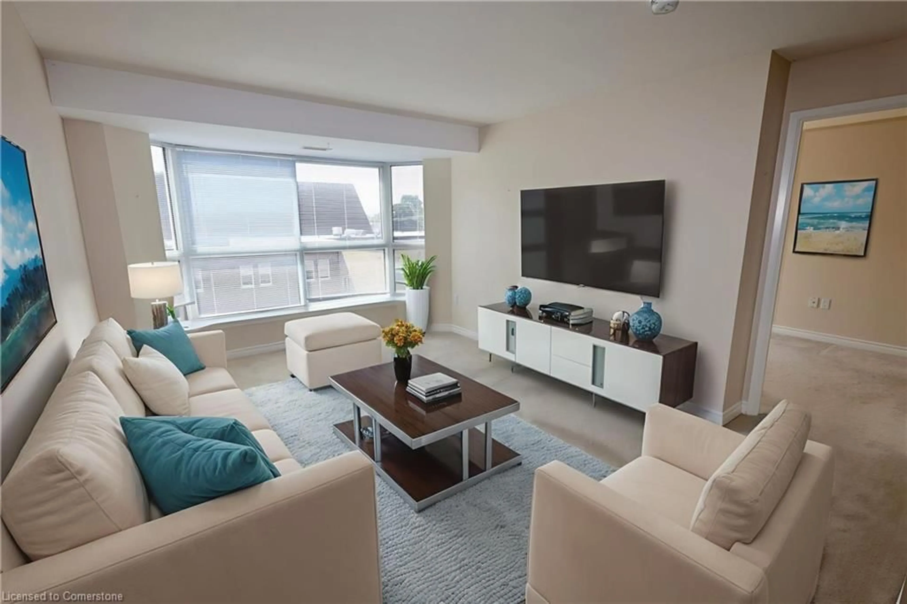 Living room with furniture, unknown for 20 St George St #404, Kitchener Ontario N2G 2S7