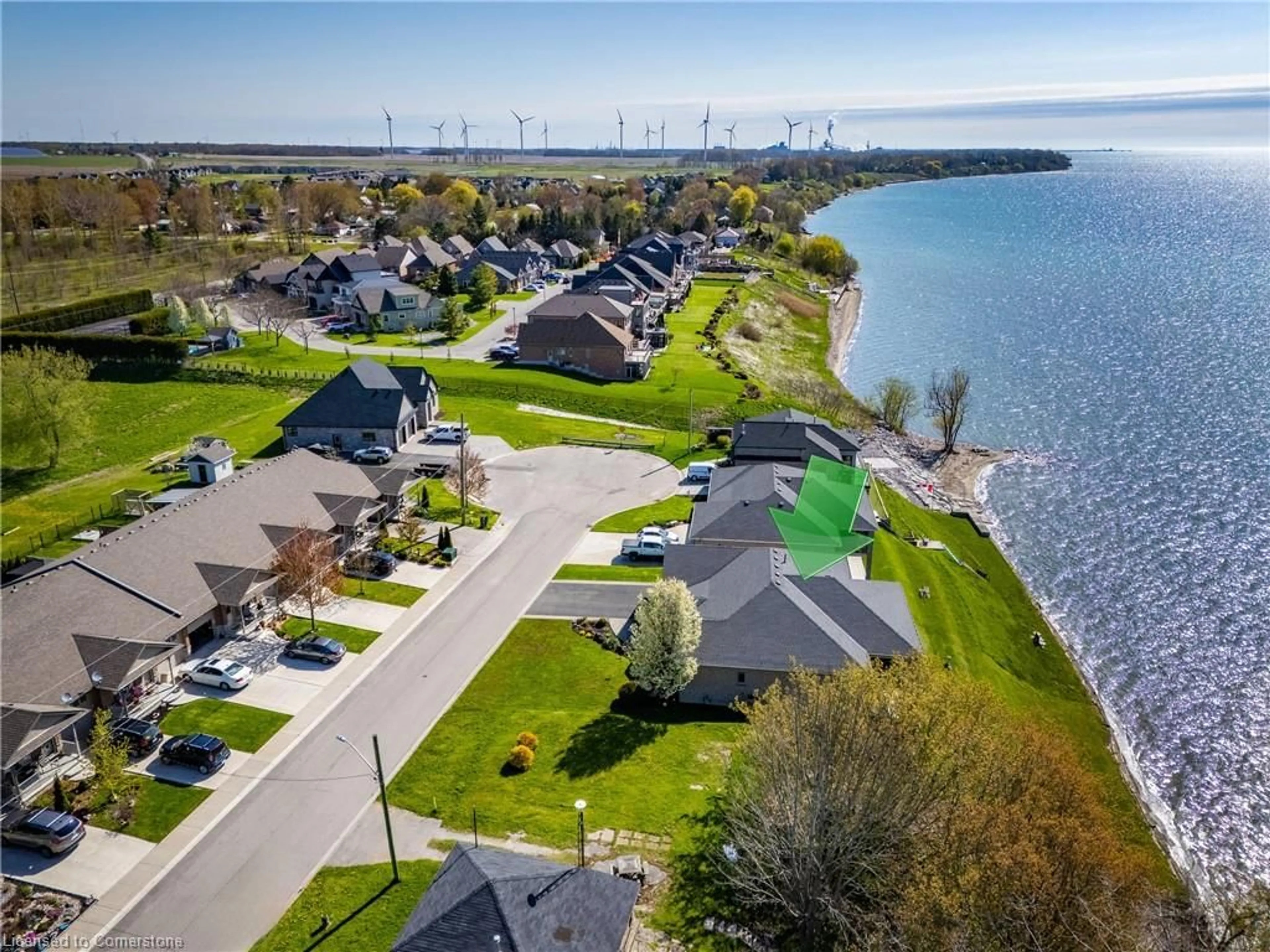 A pic from outside/outdoor area/front of a property/back of a property/a pic from drone, water/lake/river/ocean view for 140 Brown St, Port Dover Ontario N0A 1N7