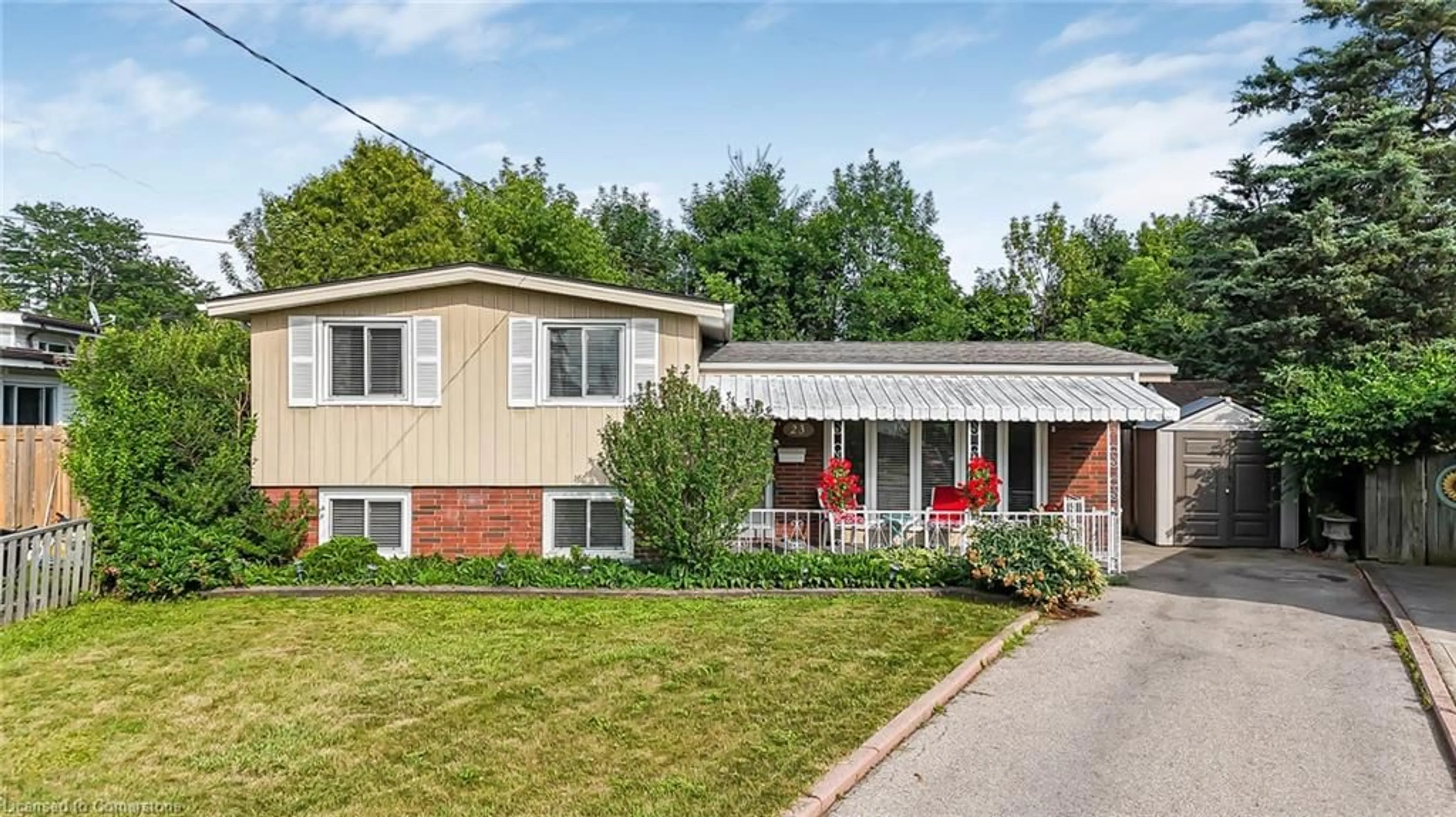 Home with brick exterior material, street for 23 Coral Dr, Hamilton Ontario L8V 2N4