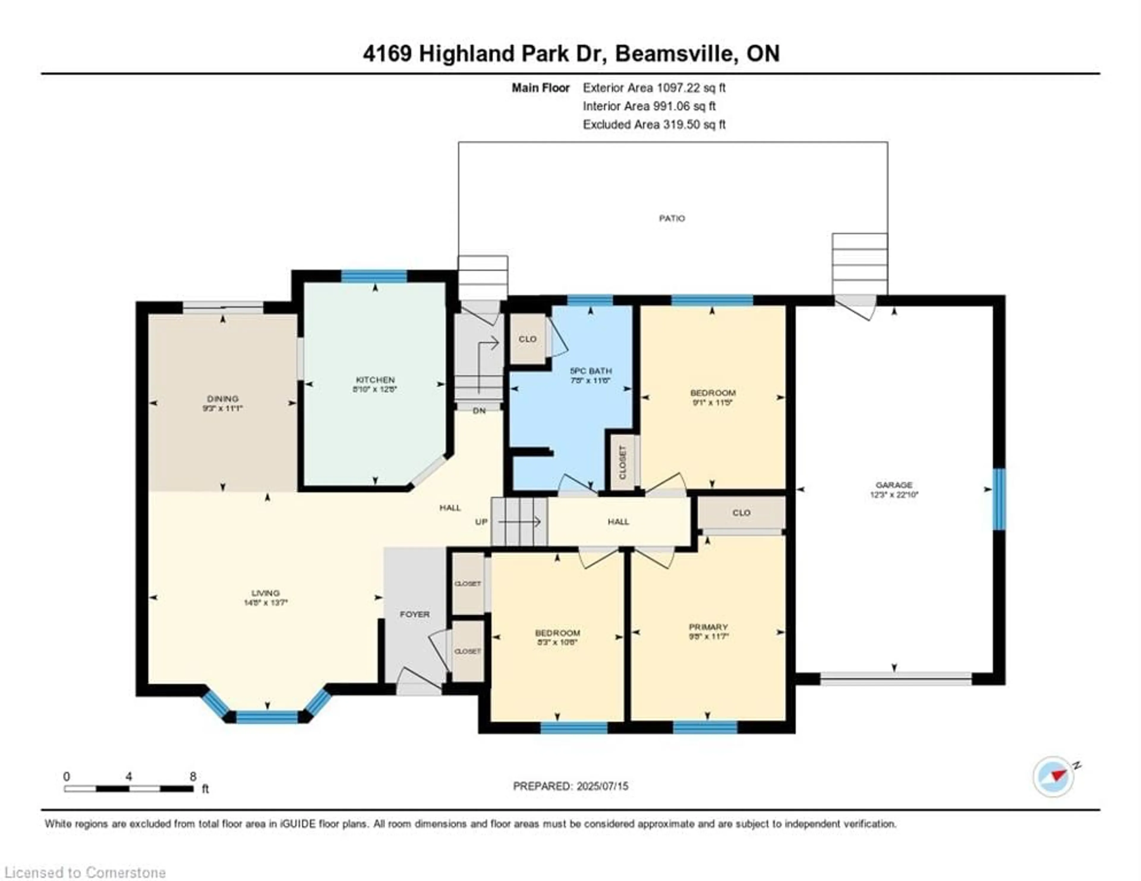 Floor plan for 4169 Highland Park Dr, Beamsville Ontario L3J 0K4