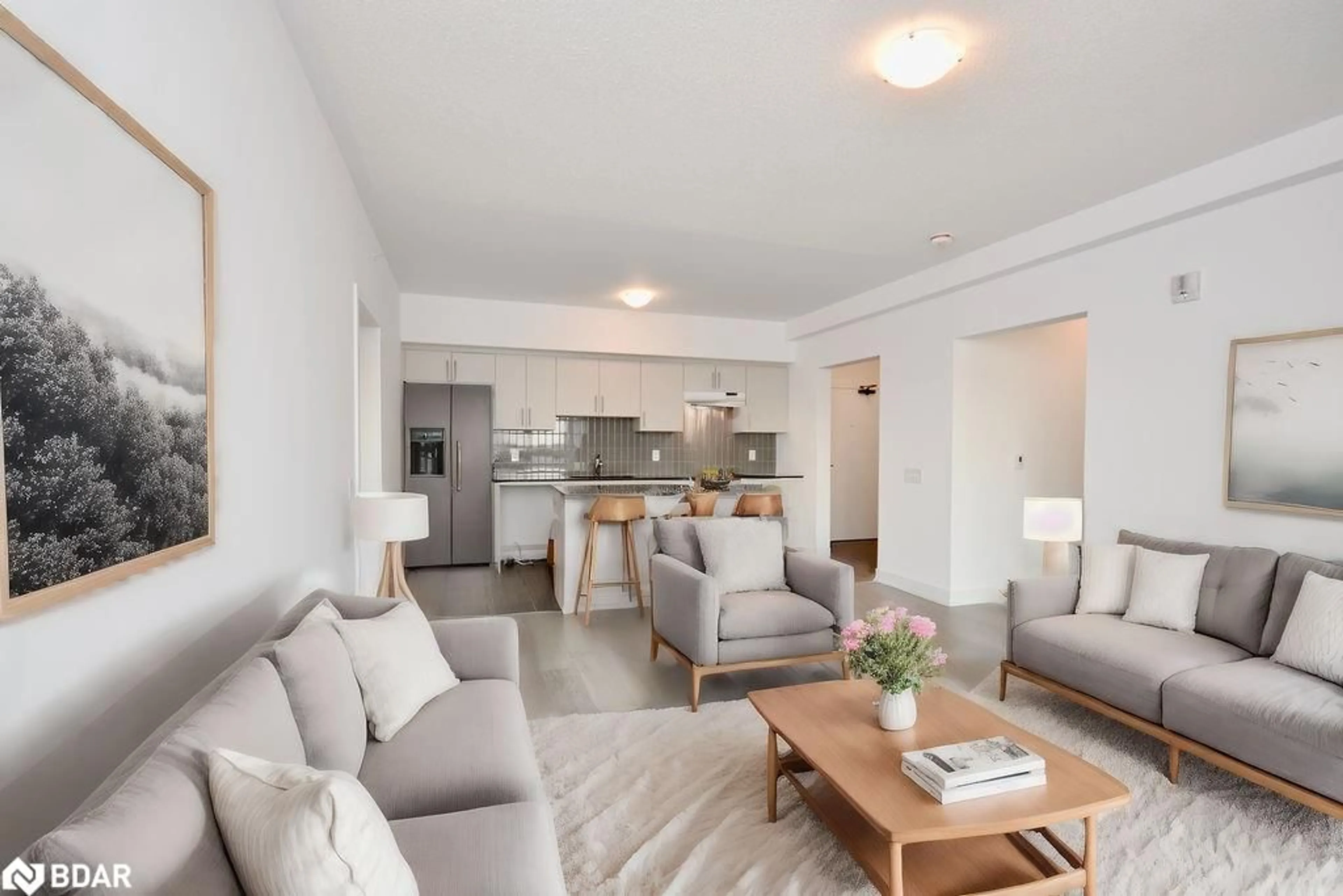 Living room with furniture, unknown for 4 Spice Way Way #515, Barrie Ontario L9J 0M2