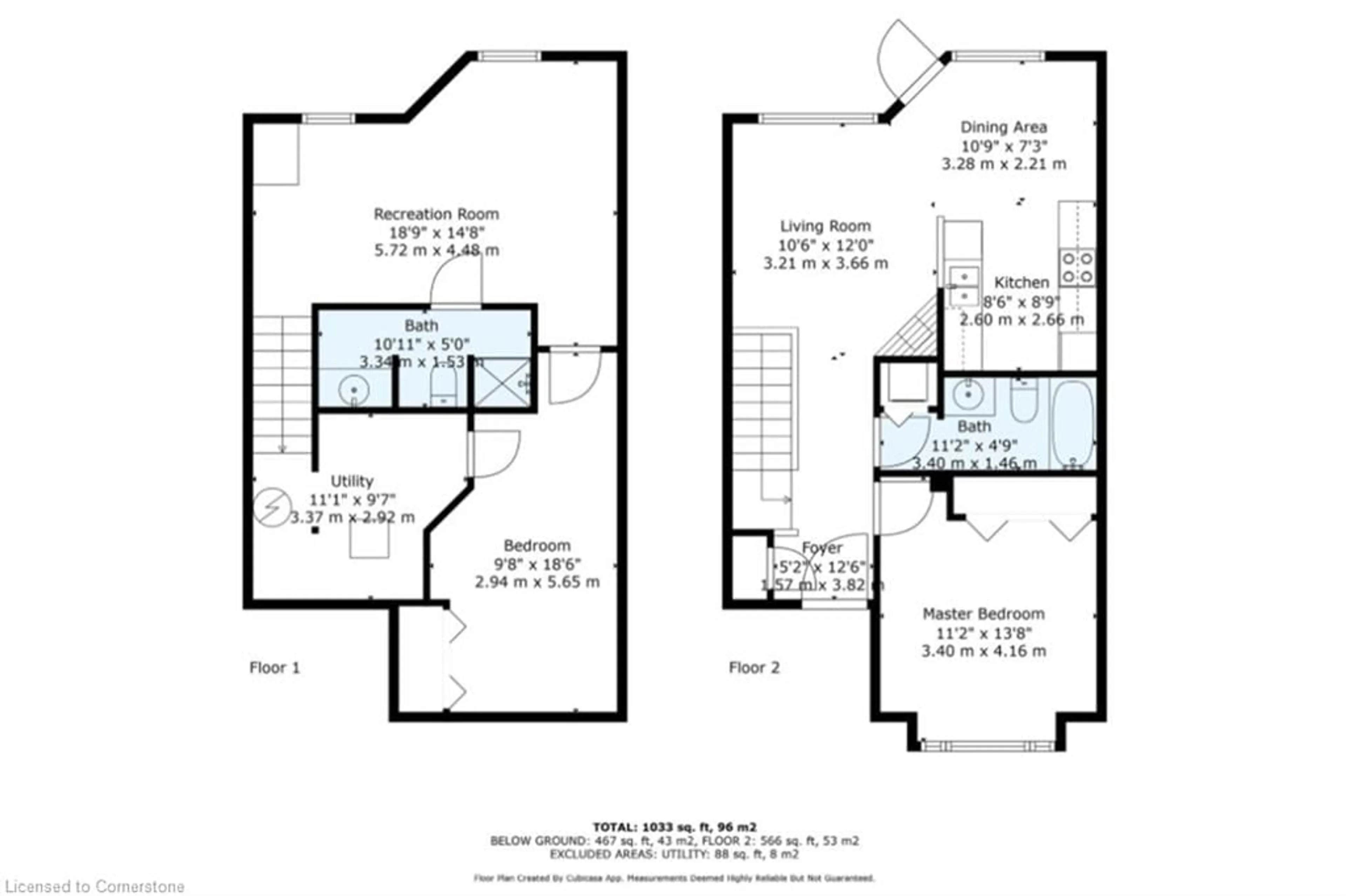 Floor plan for 175 Fiddlers Green Rd #5, Ancaster Ontario L9G 4X7