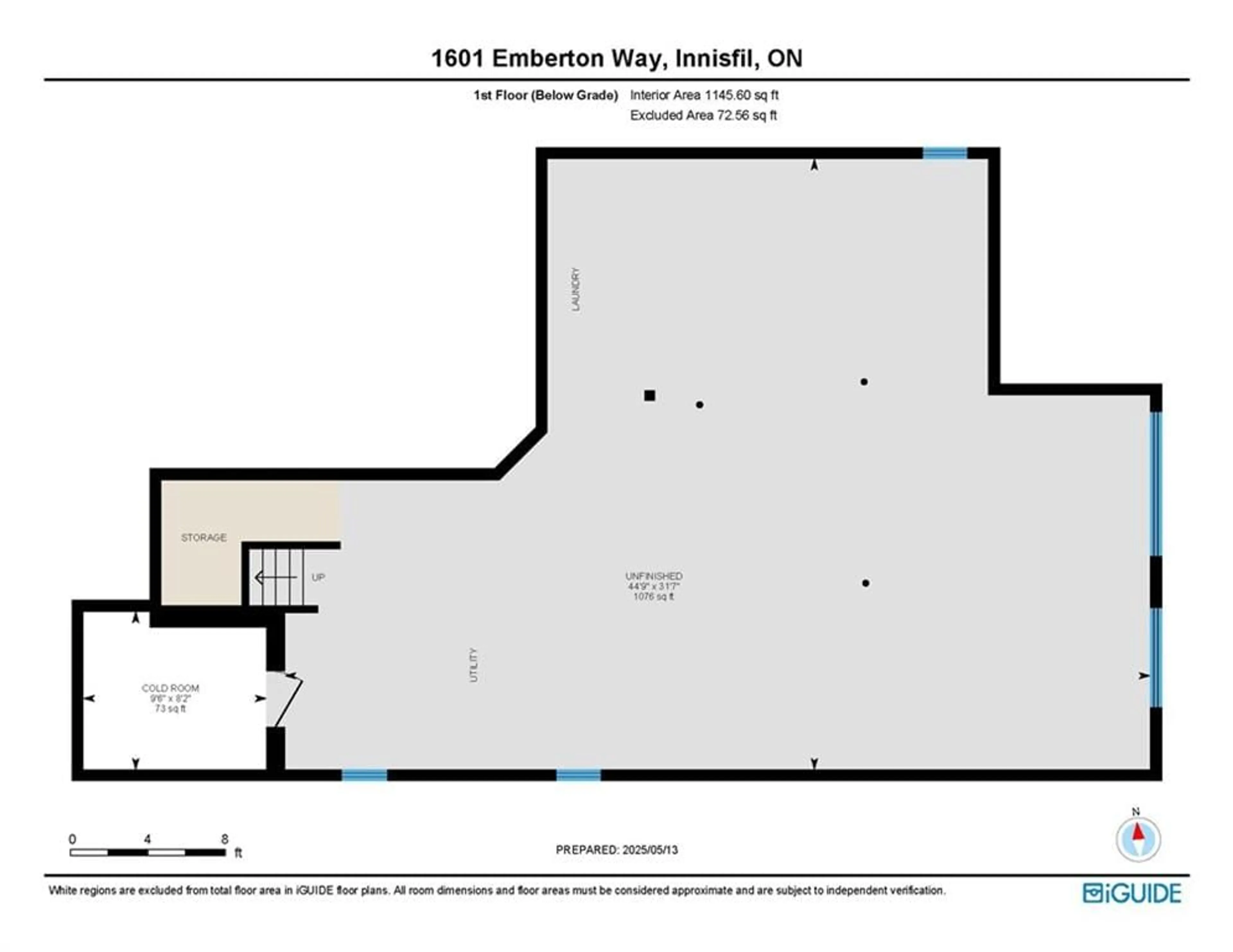Floor plan for 1601 Emberton Way, Innisfil Ontario L9S 0N4