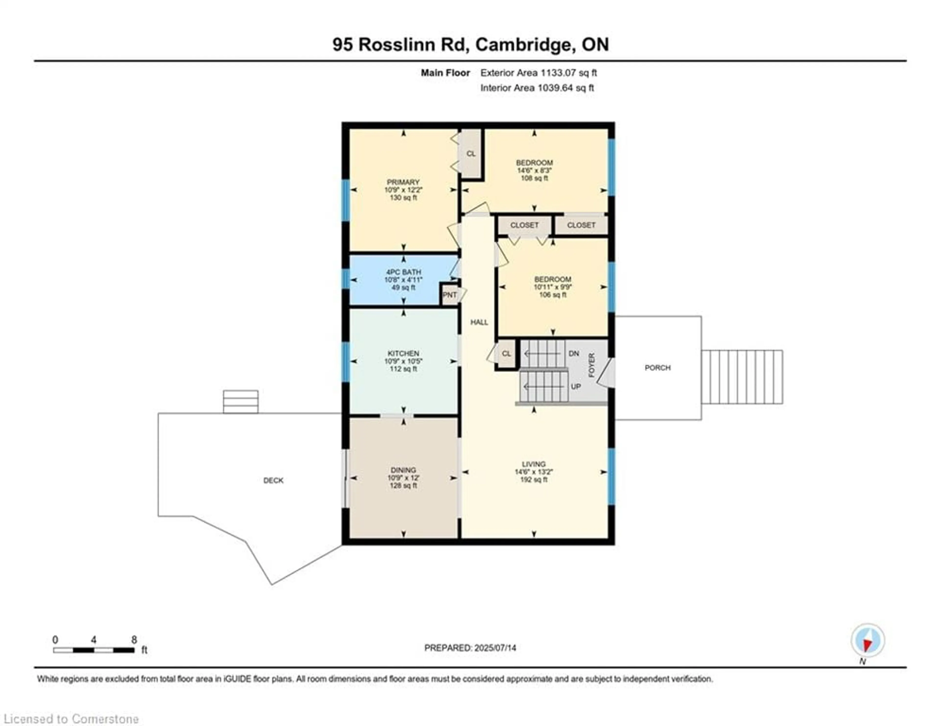 Floor plan for 95 Rosslinn Rd, Cambridge Ontario N1S 3K3