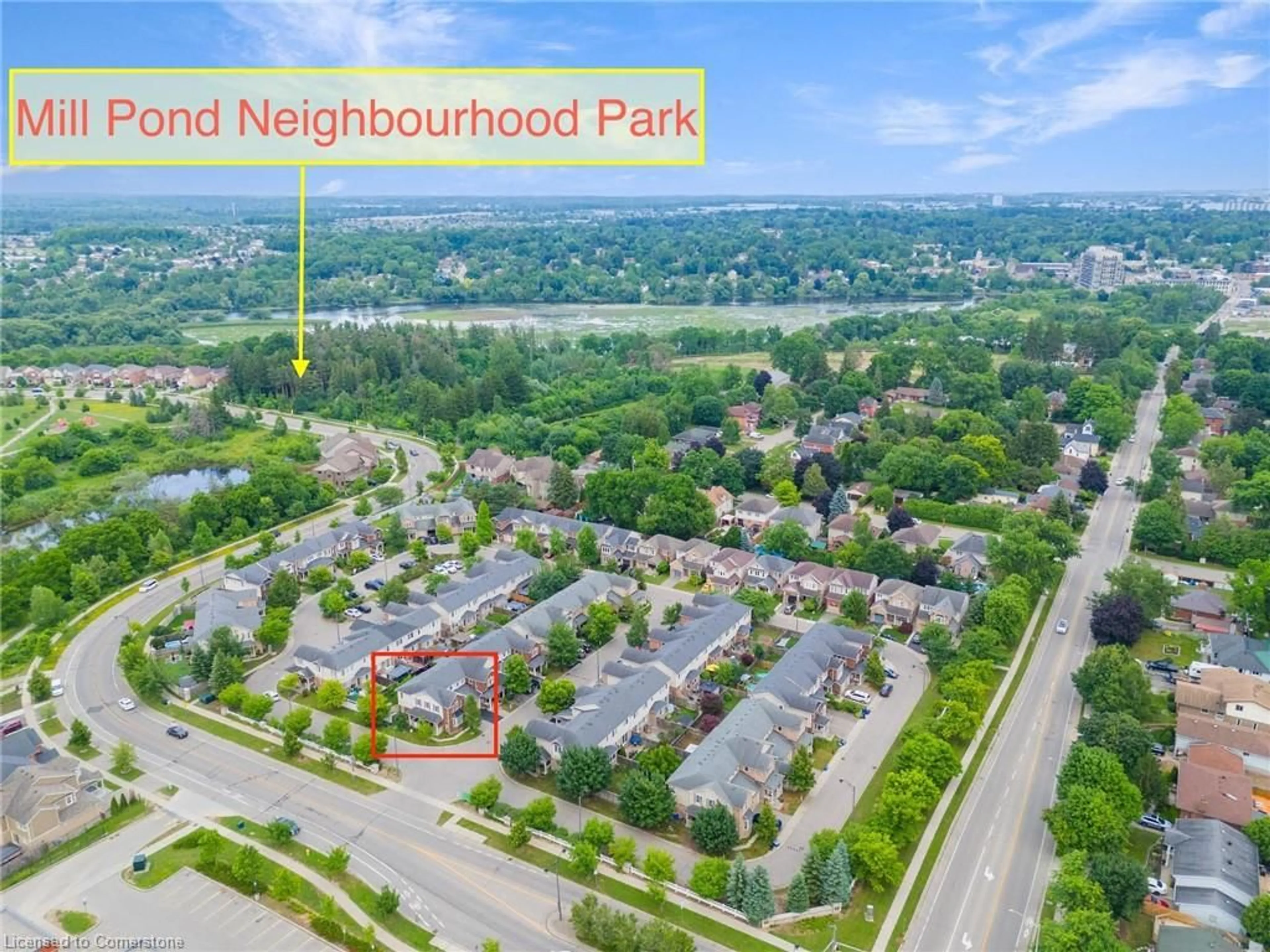A pic from outside/outdoor area/front of a property/back of a property/a pic from drone, street for 22 Owl St, Cambridge Ontario N3C 0B1