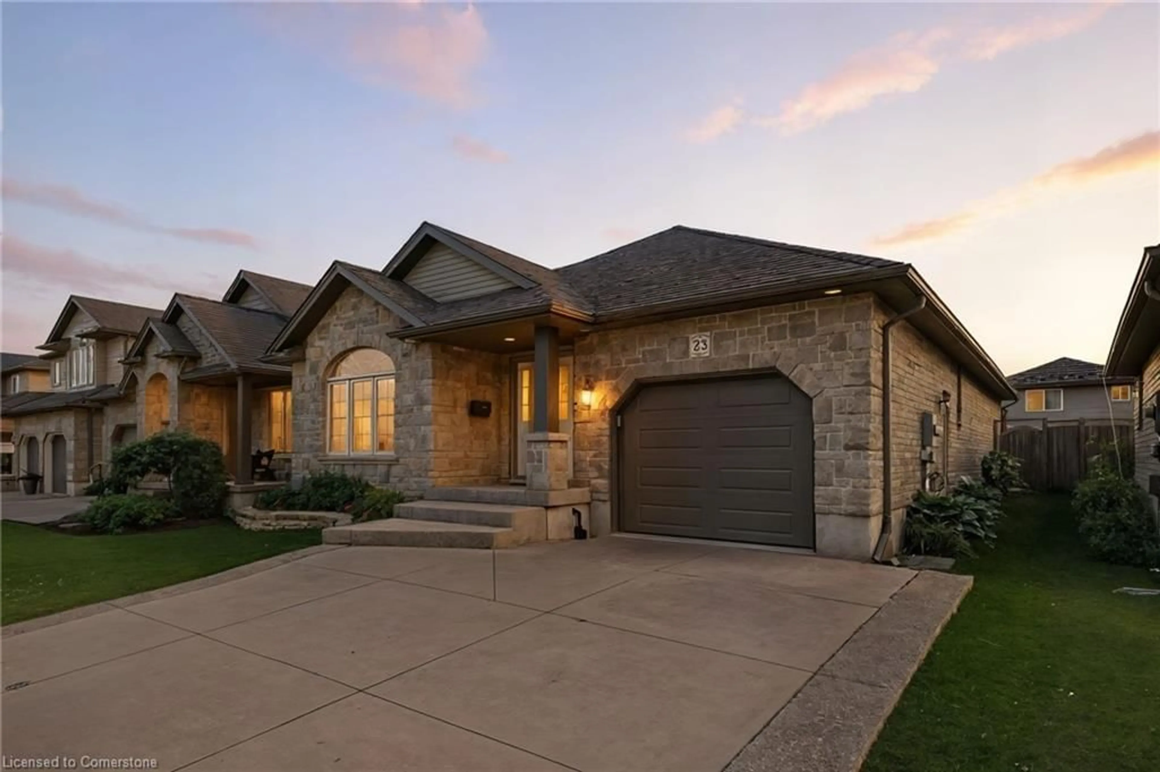 Home with brick exterior material, street for 23 Oakcliffe St, Elmira Ontario N3B 3P4