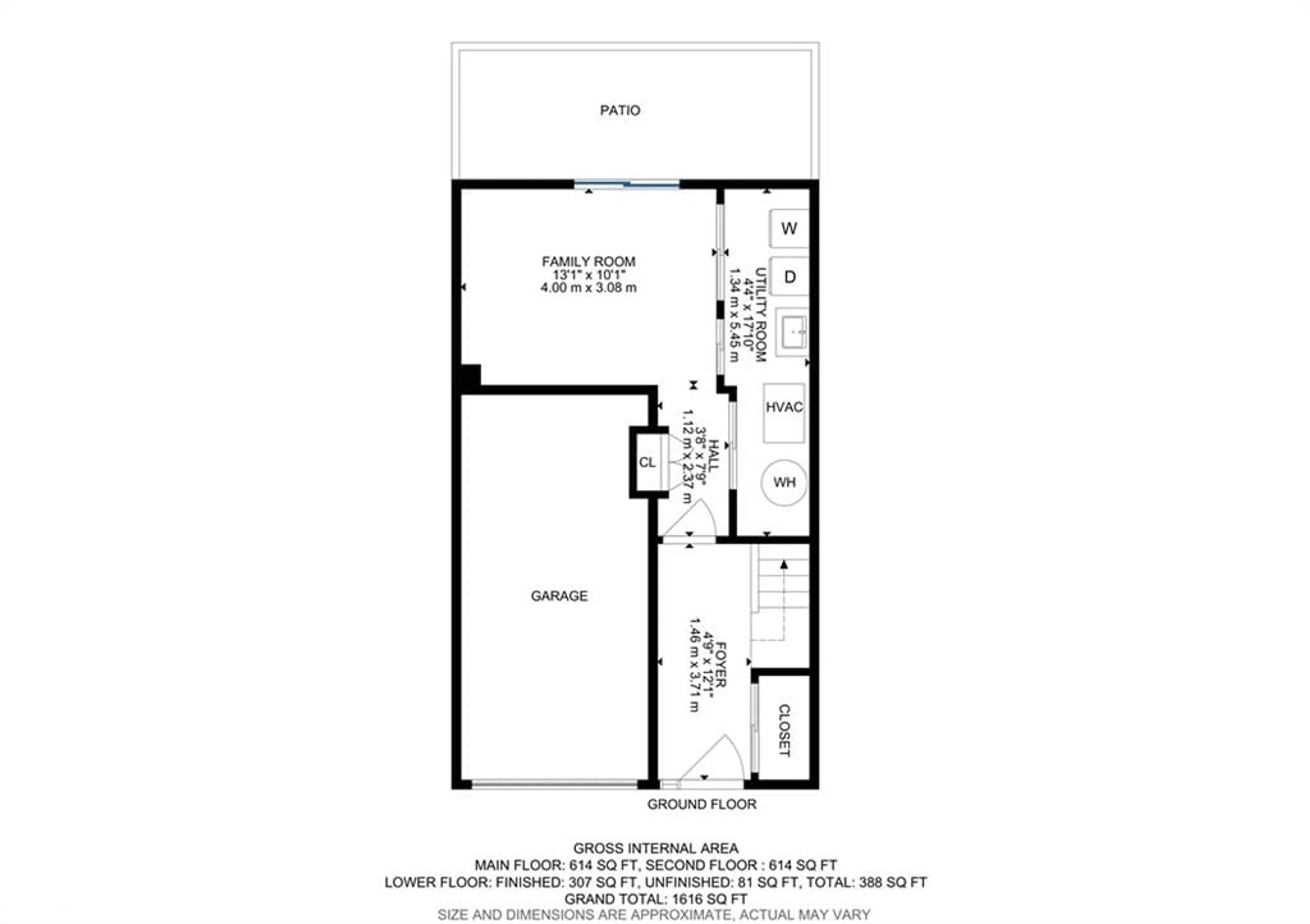 Floor plan for 318 Laurier Ave, Milton Ontario L9T 3M9