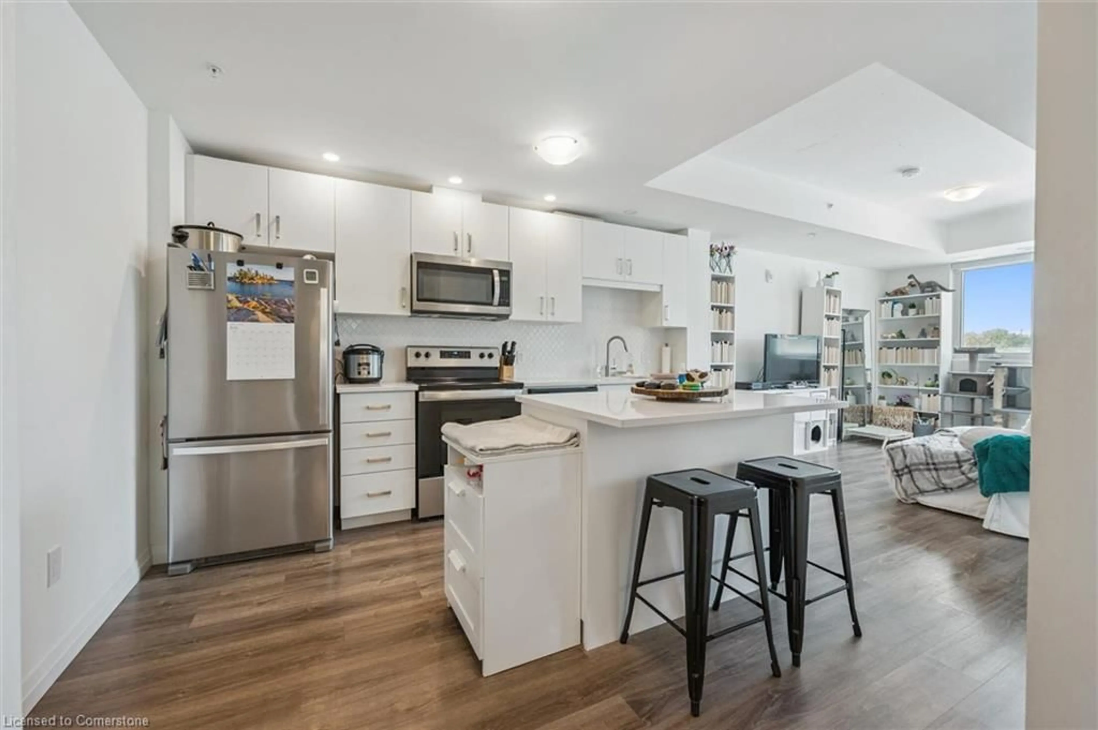 Open concept kitchen, unknown for 108 Garment St #213, Kitchener Ontario N2G 0E2