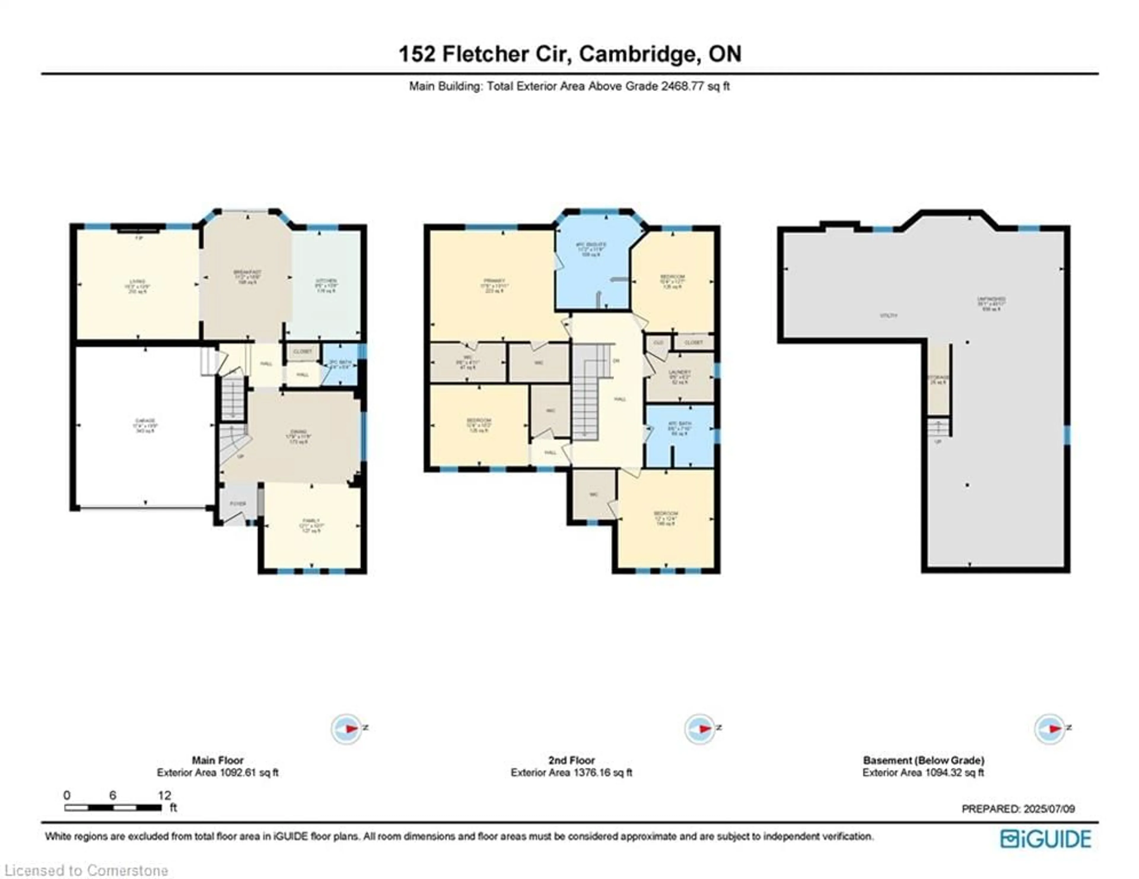 Floor plan for 152 Fletcher Cir, Cambridge Ontario N3C 0B6