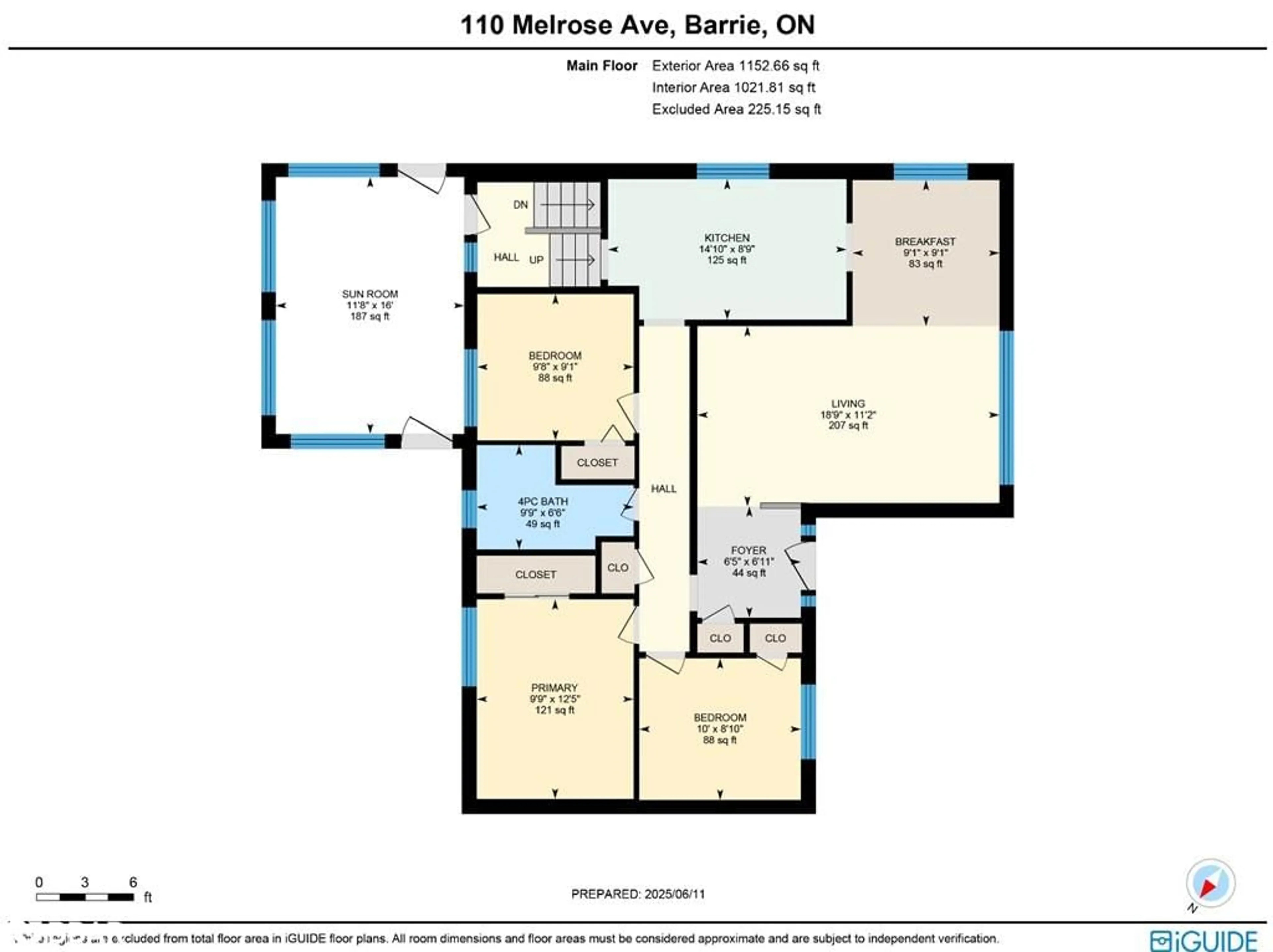 Floor plan for 110 Melrose Ave, Barrie Ontario L4M 2B3