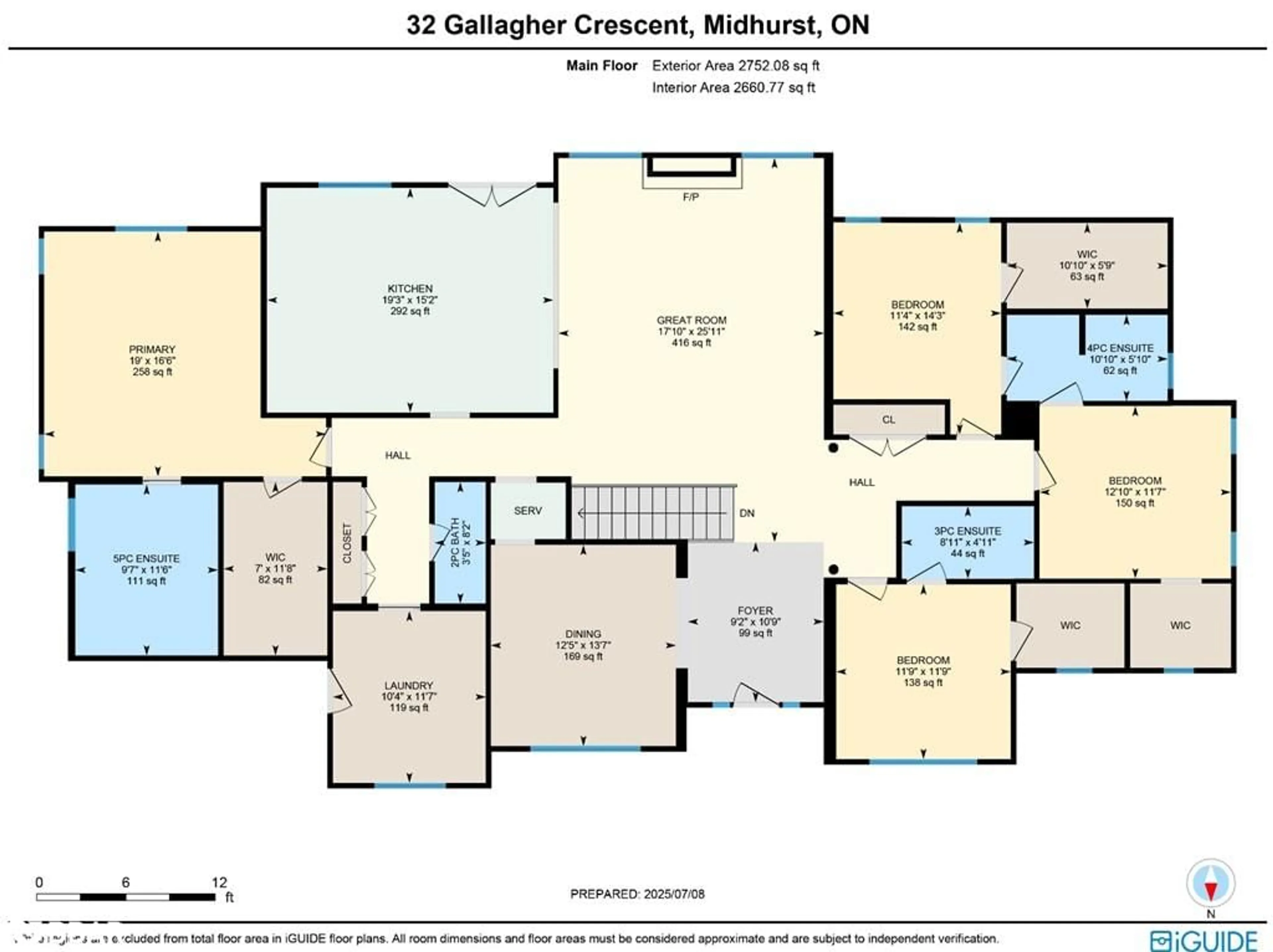 Floor plan for 32 Gallagher Cres, Midhurst Ontario L9X 0K1