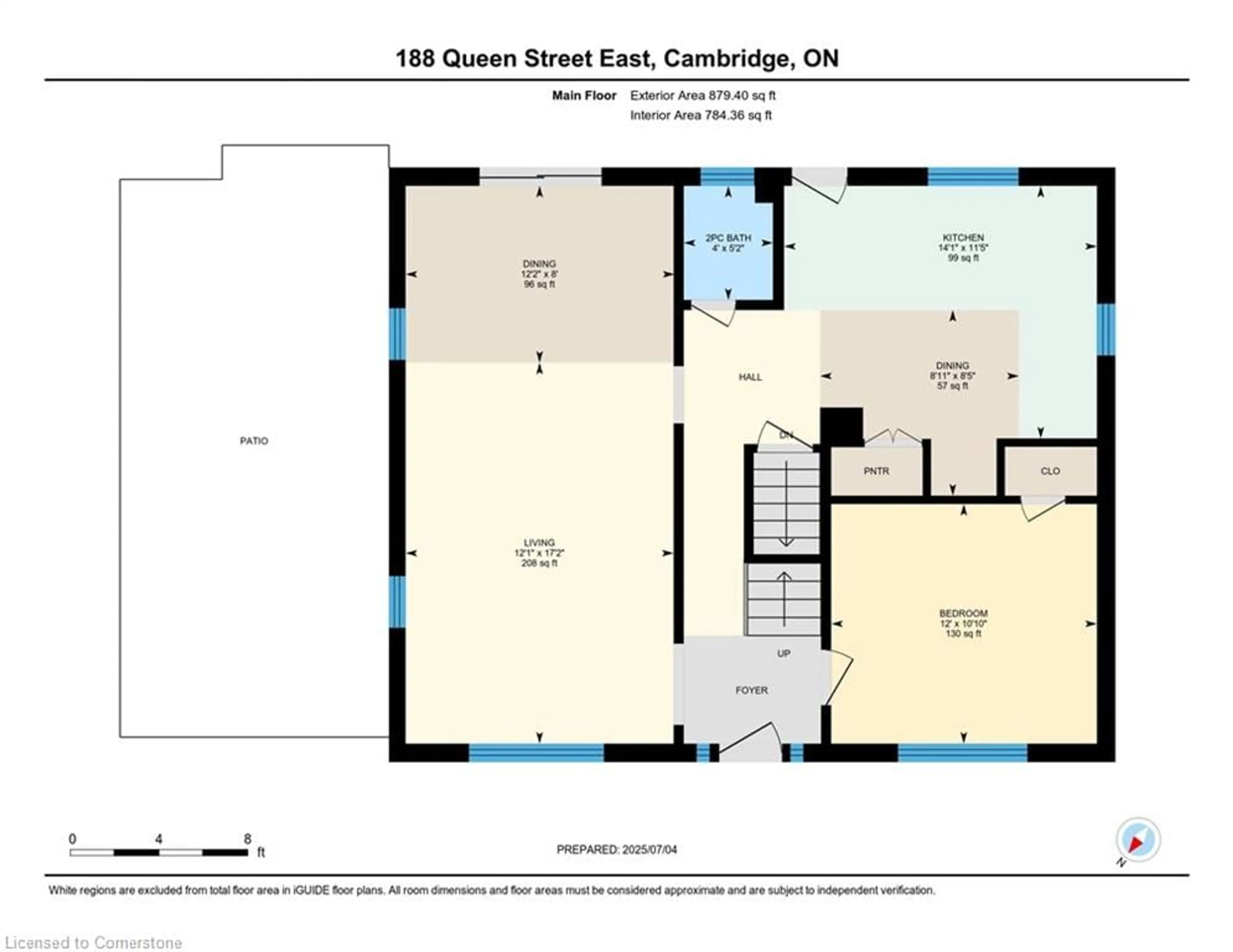 Floor plan for 188 Queen St, Cambridge Ontario N3C 2B4