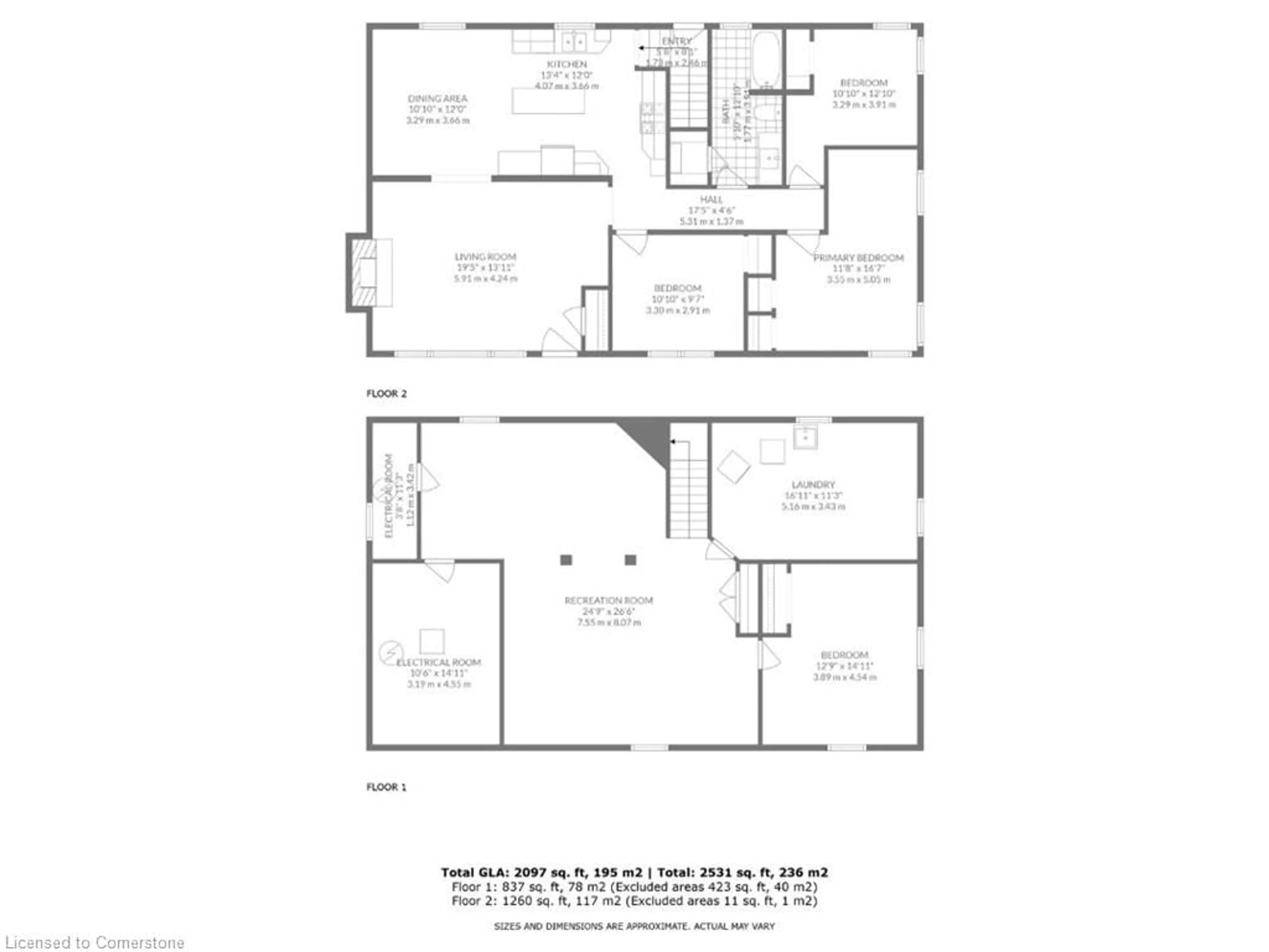 Floor plan for 905 Blueline Rd, Simcoe Ontario N3Y 4K4