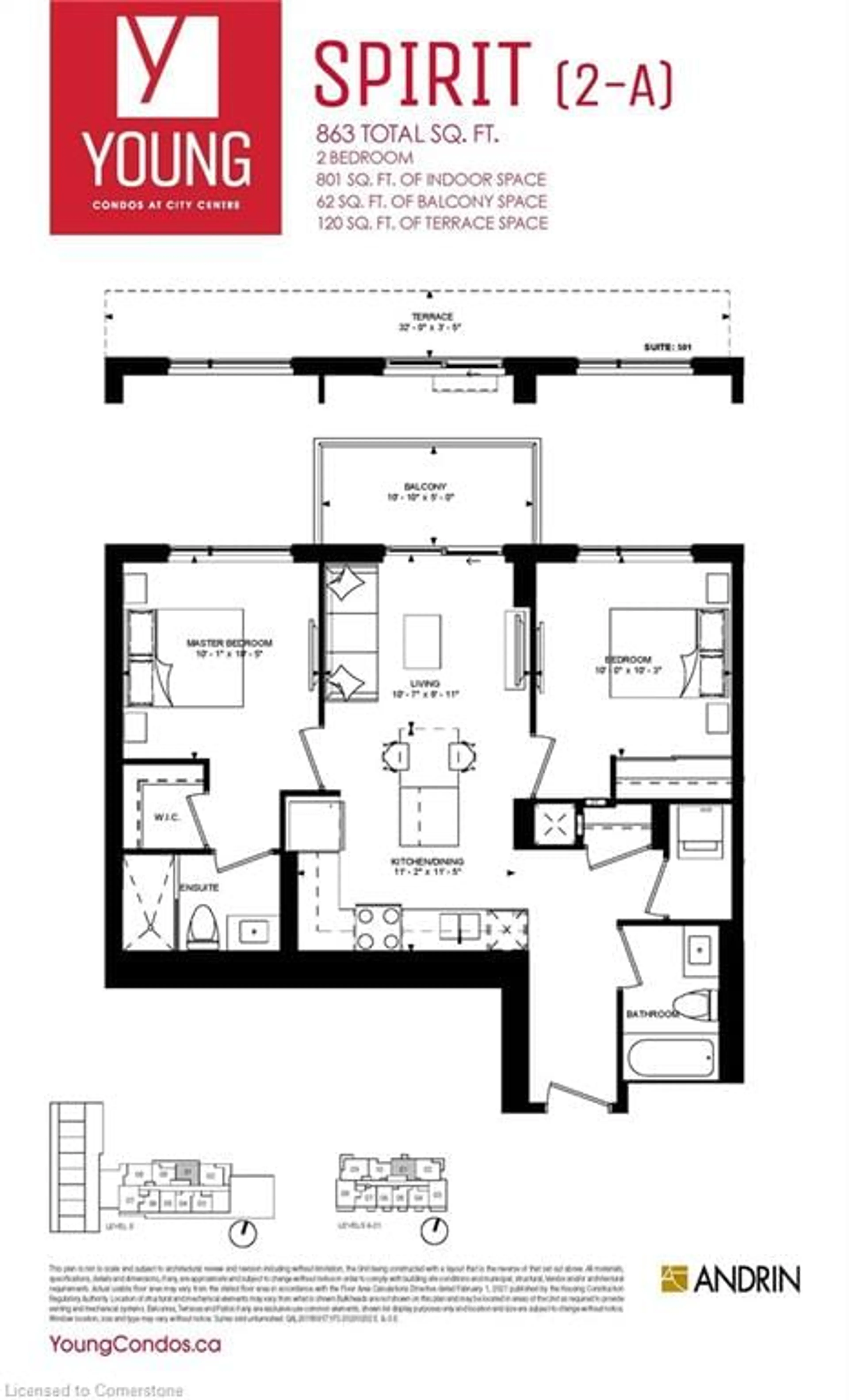 Floor plan for 55 Duke St #1001, Kitchener Ontario N2H 0C9