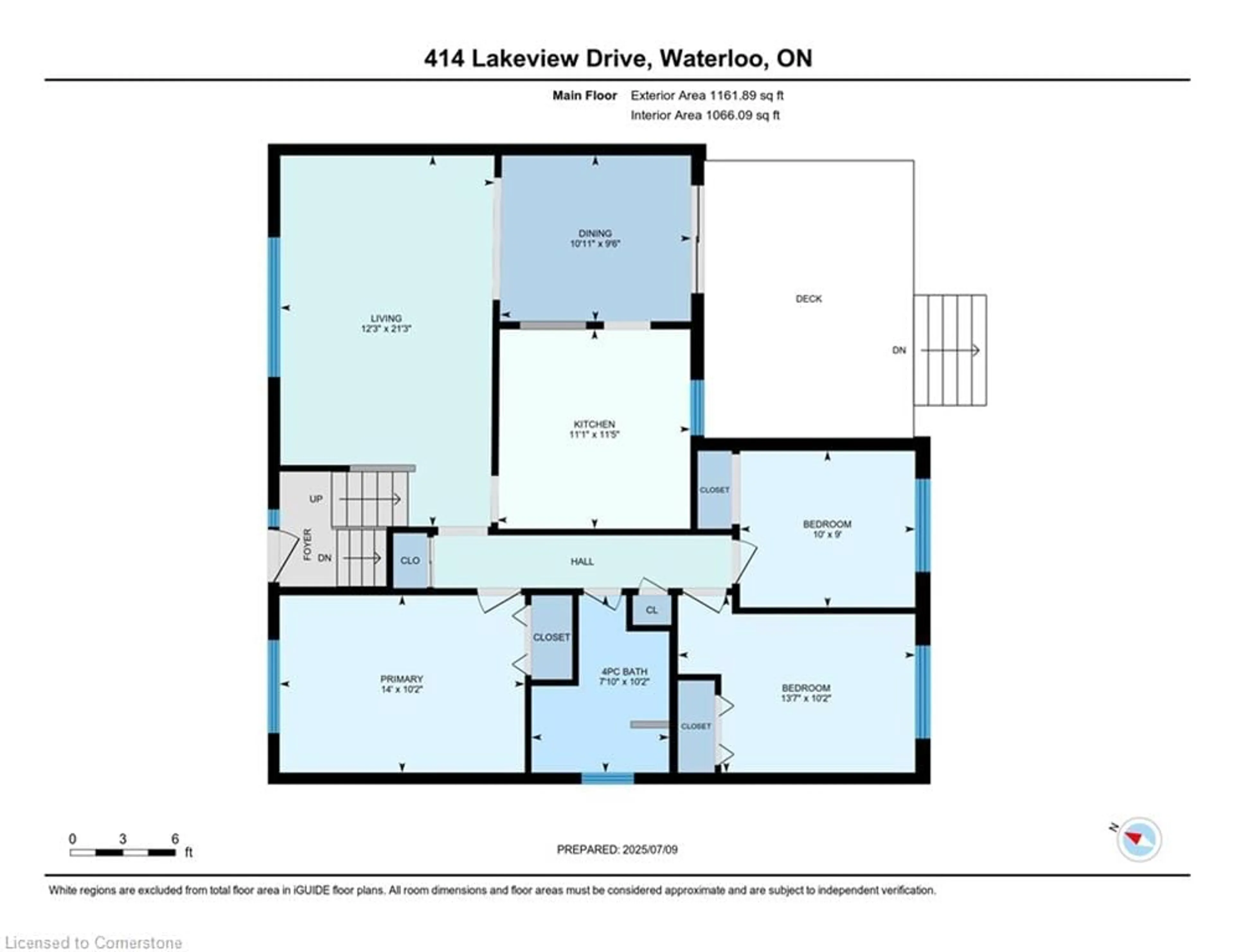 Floor plan for 414 Lakeview Dr, Waterloo Ontario N2L 4Z6