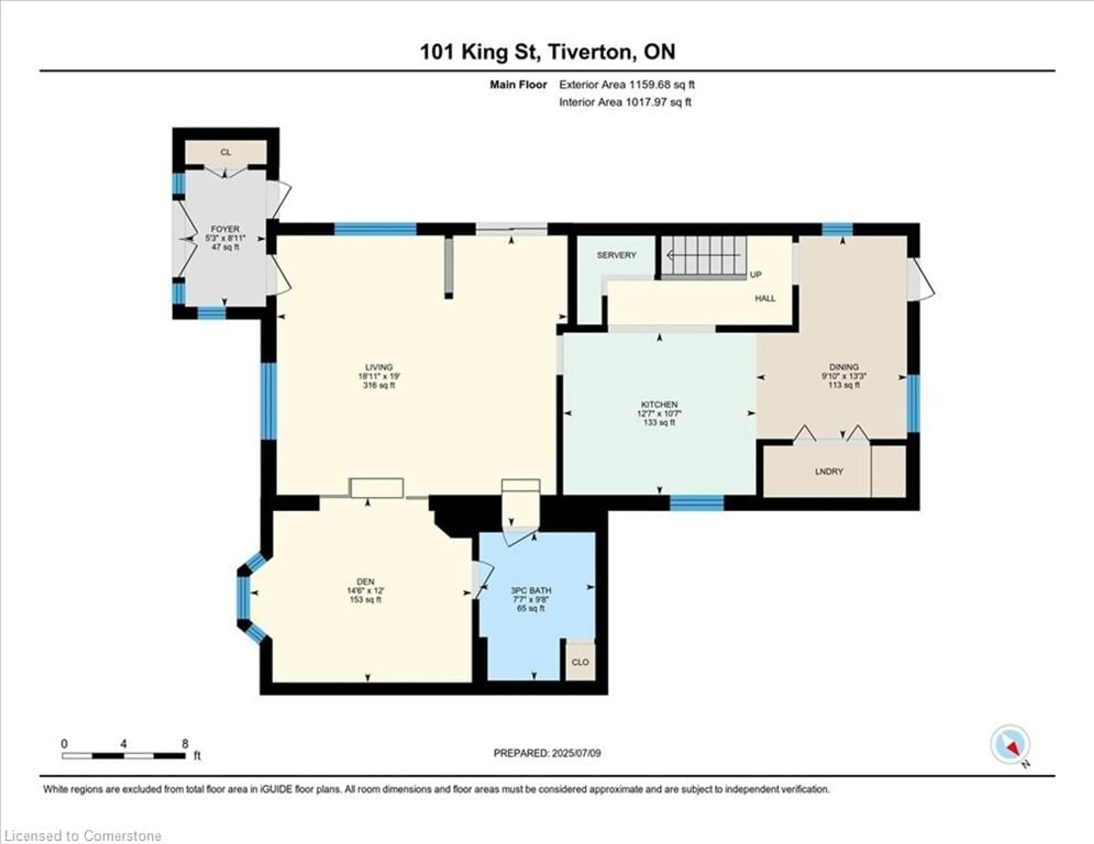 Floor plan for 101 King St, Tiverton Ontario N0G 2T0