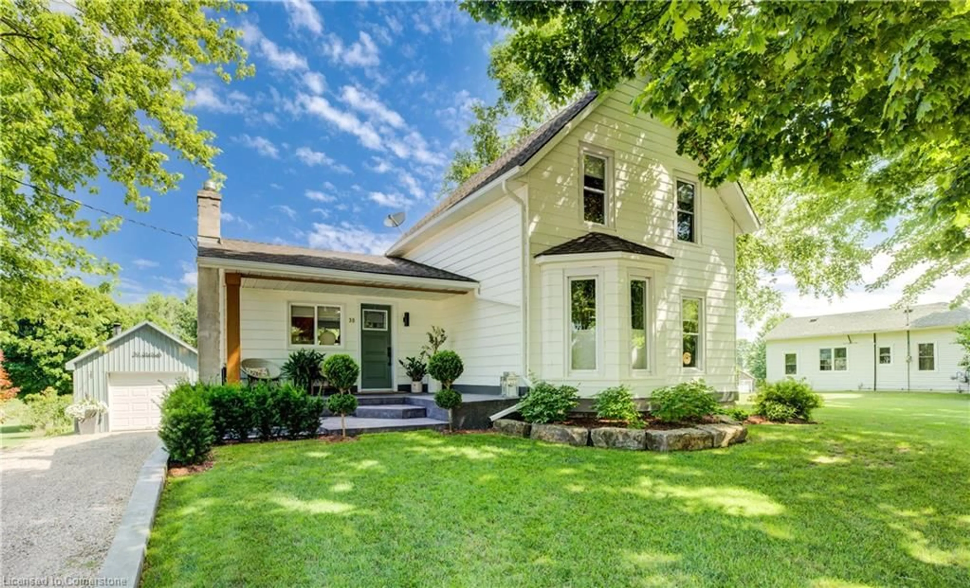 Home with brick exterior material, street for 30 Mcnab Line Lane, Norwich Ontario N0J 1C0