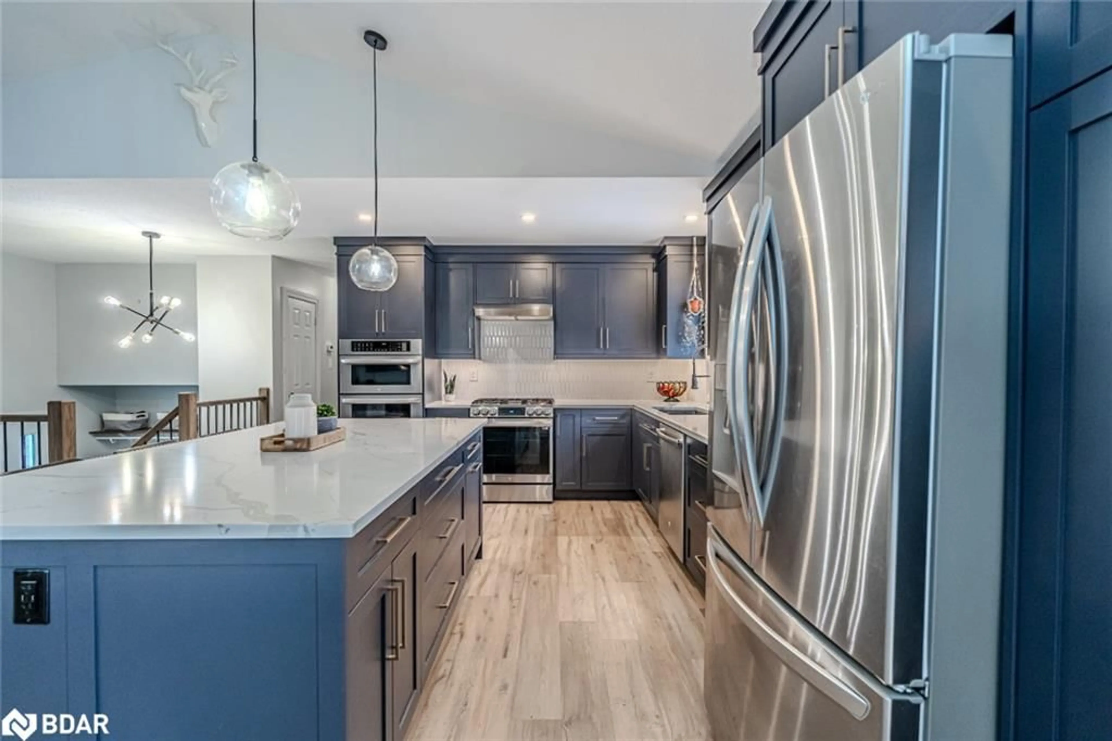 Contemporary kitchen, ceramic/tile floor for 285 Warminster Sideroad, Oro-Medonte Ontario L0K 1E0