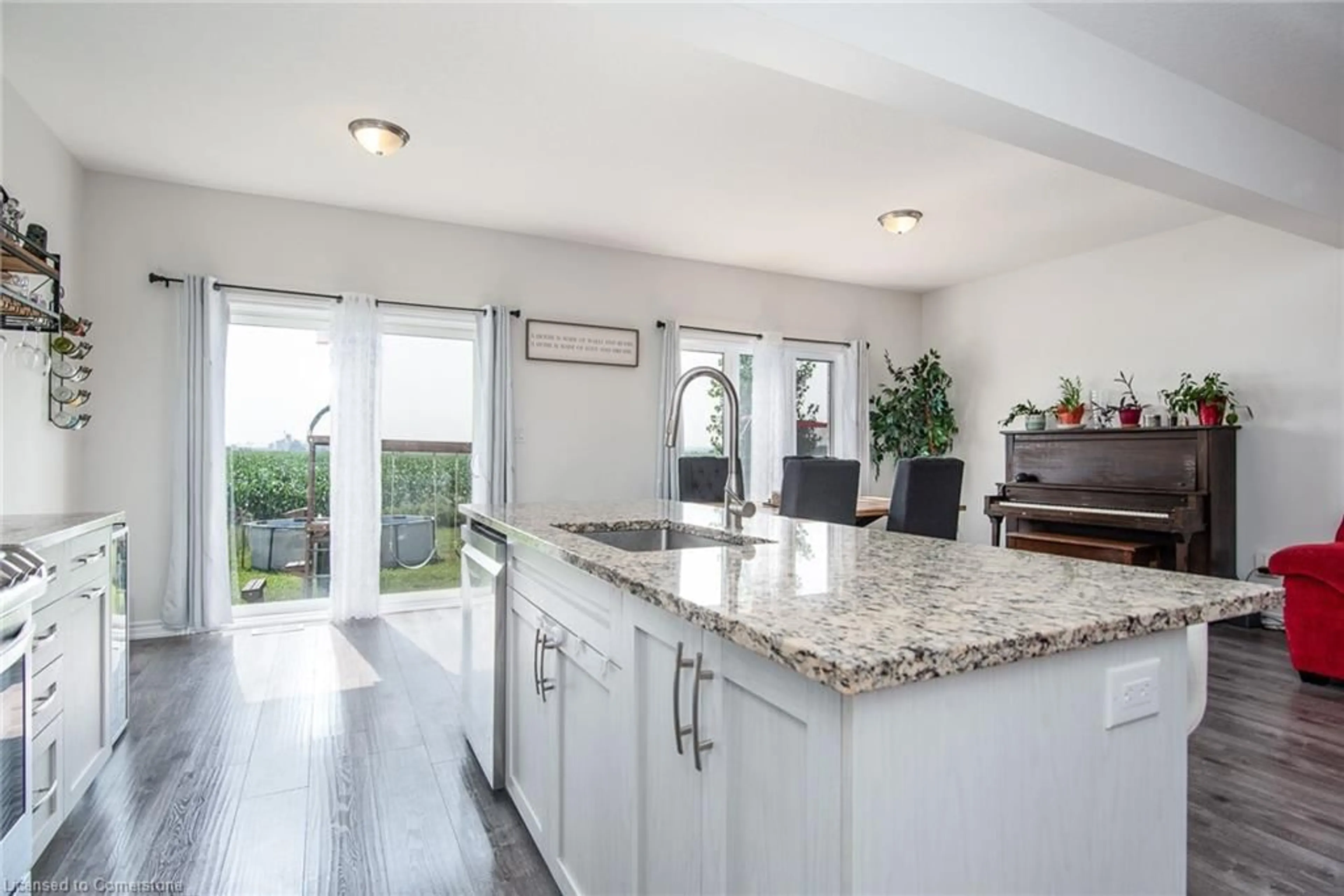 Open concept kitchen, ceramic/tile floor for 106 Maple St, Drayton Ontario N0G 1P0
